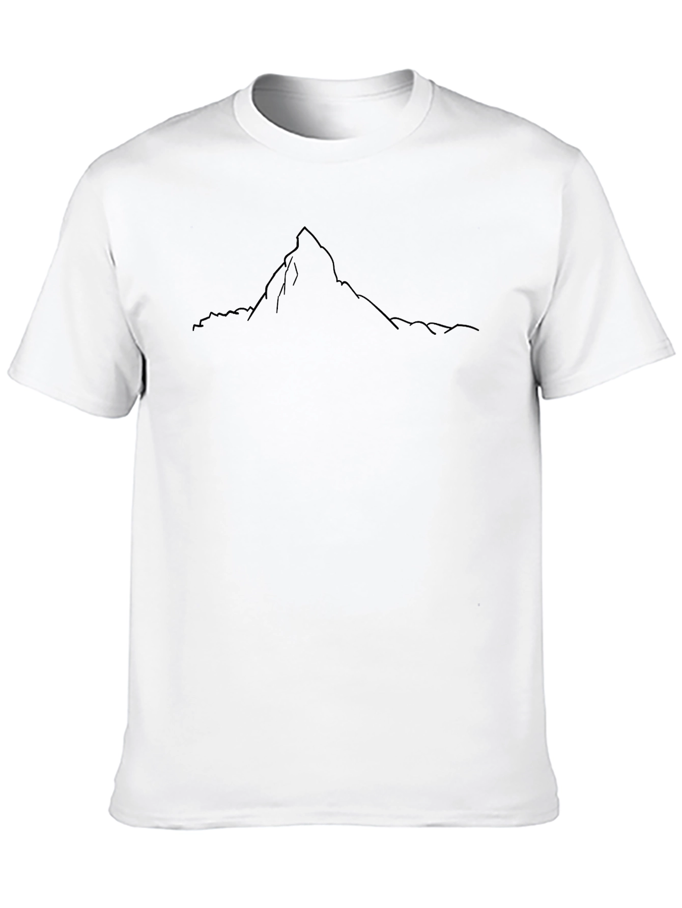 Mountain Peak Graphic Tee - Black Unisex T-Shirt