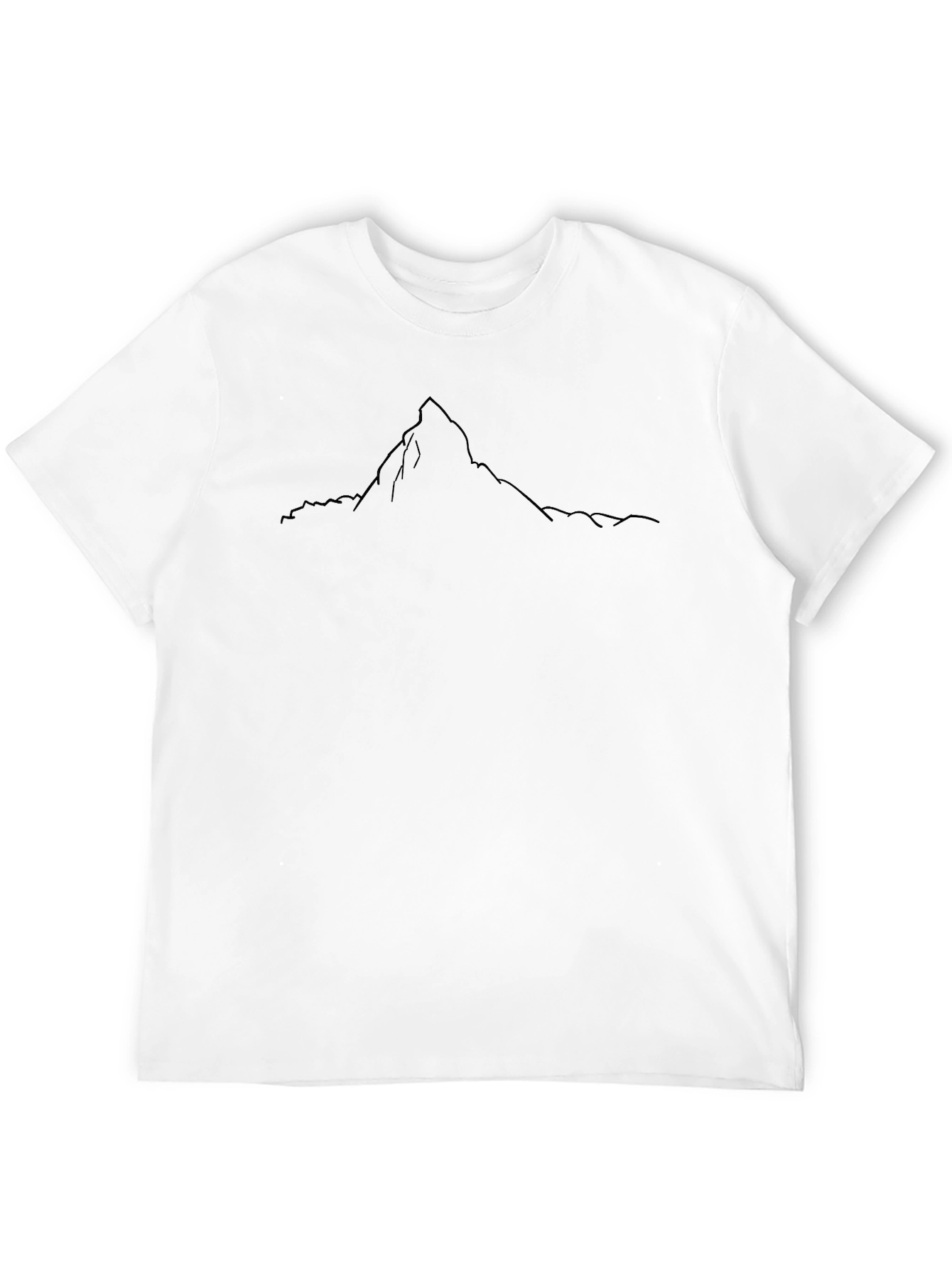 Mountain Peak Graphic Tee - Black Unisex T-Shirt
