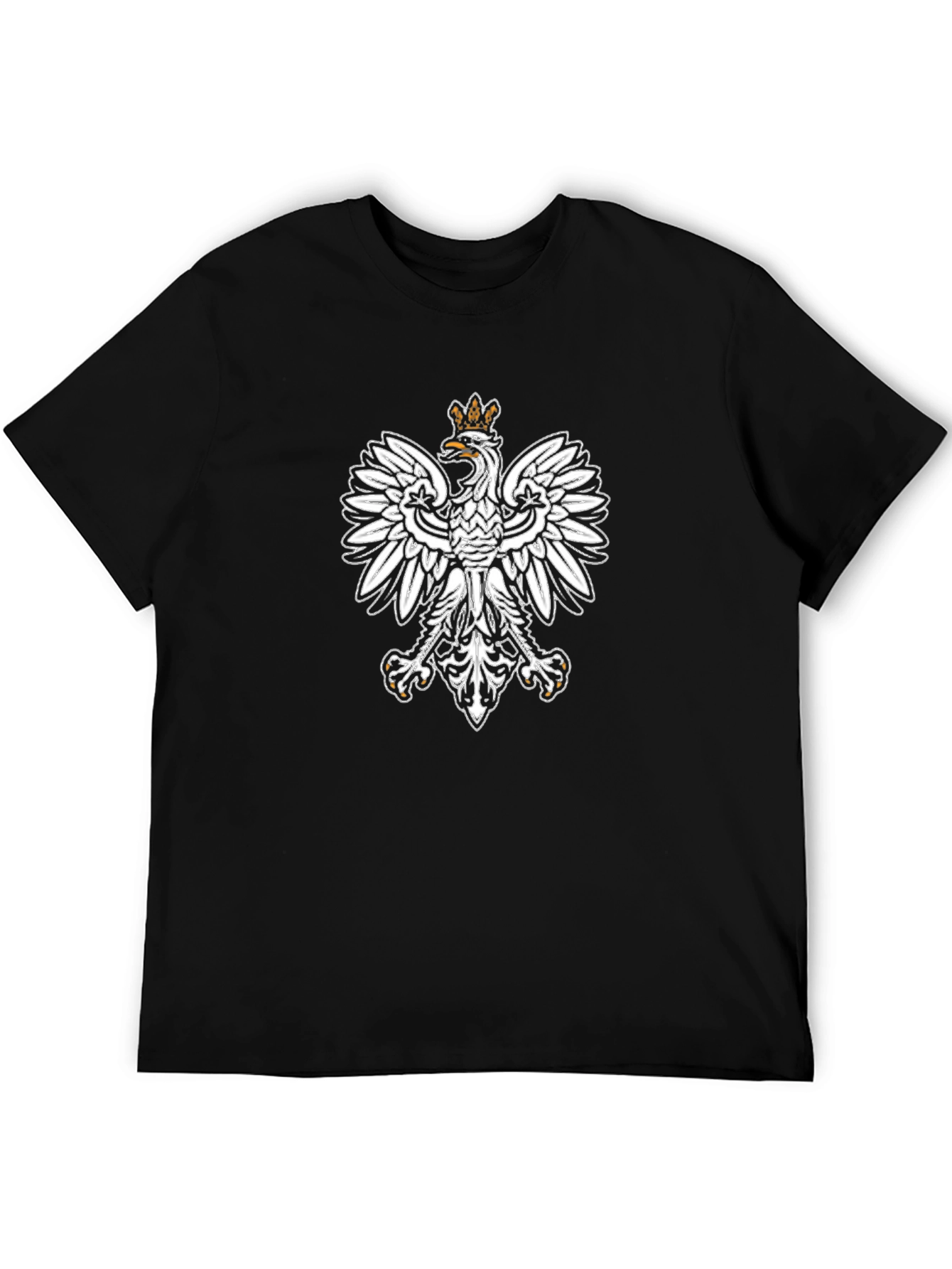Polish Eagle Black T-Shirt Patriotic Pride