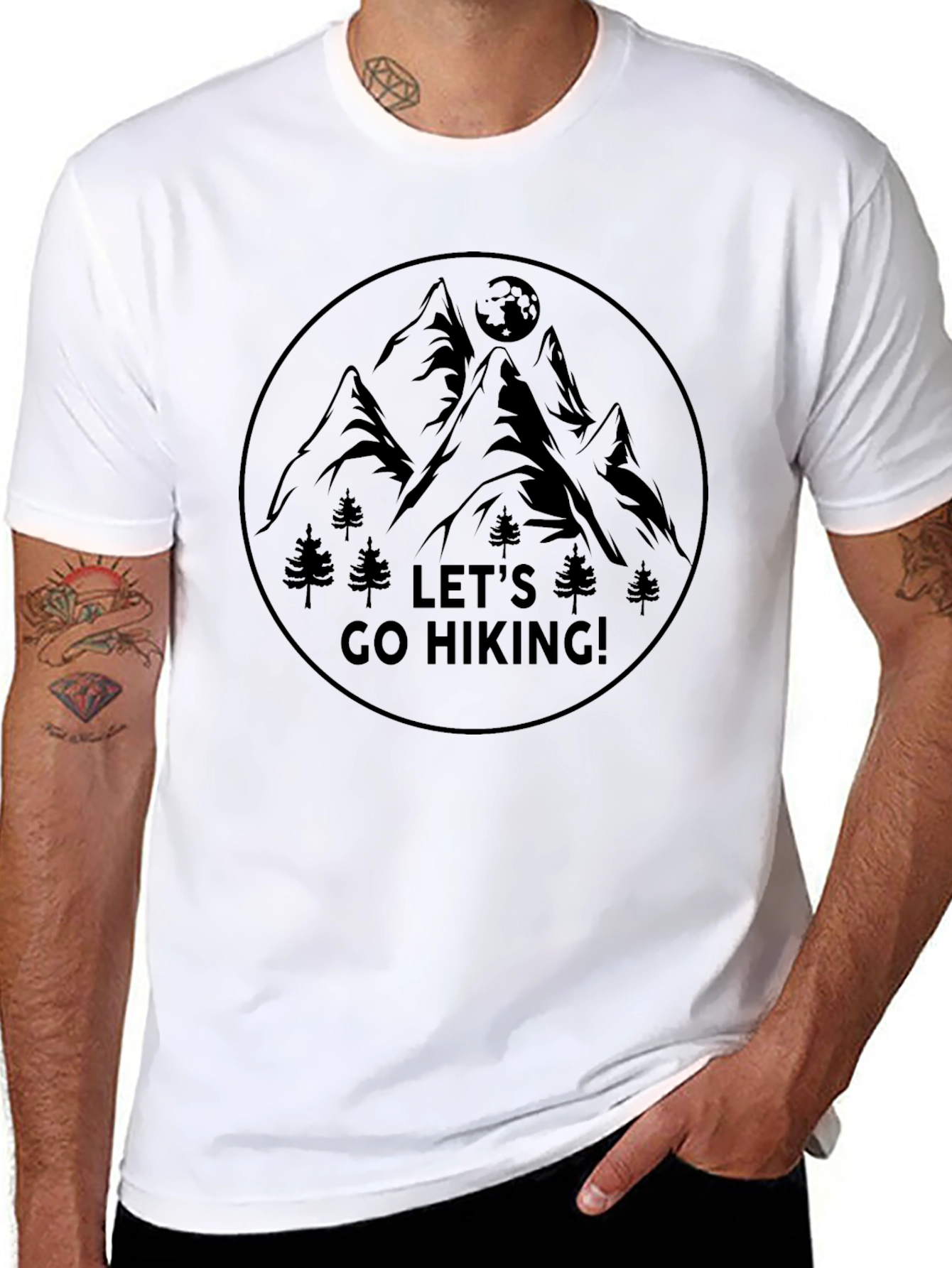Lets Go Hiking T-Shirt - Mountain Adventure Tee