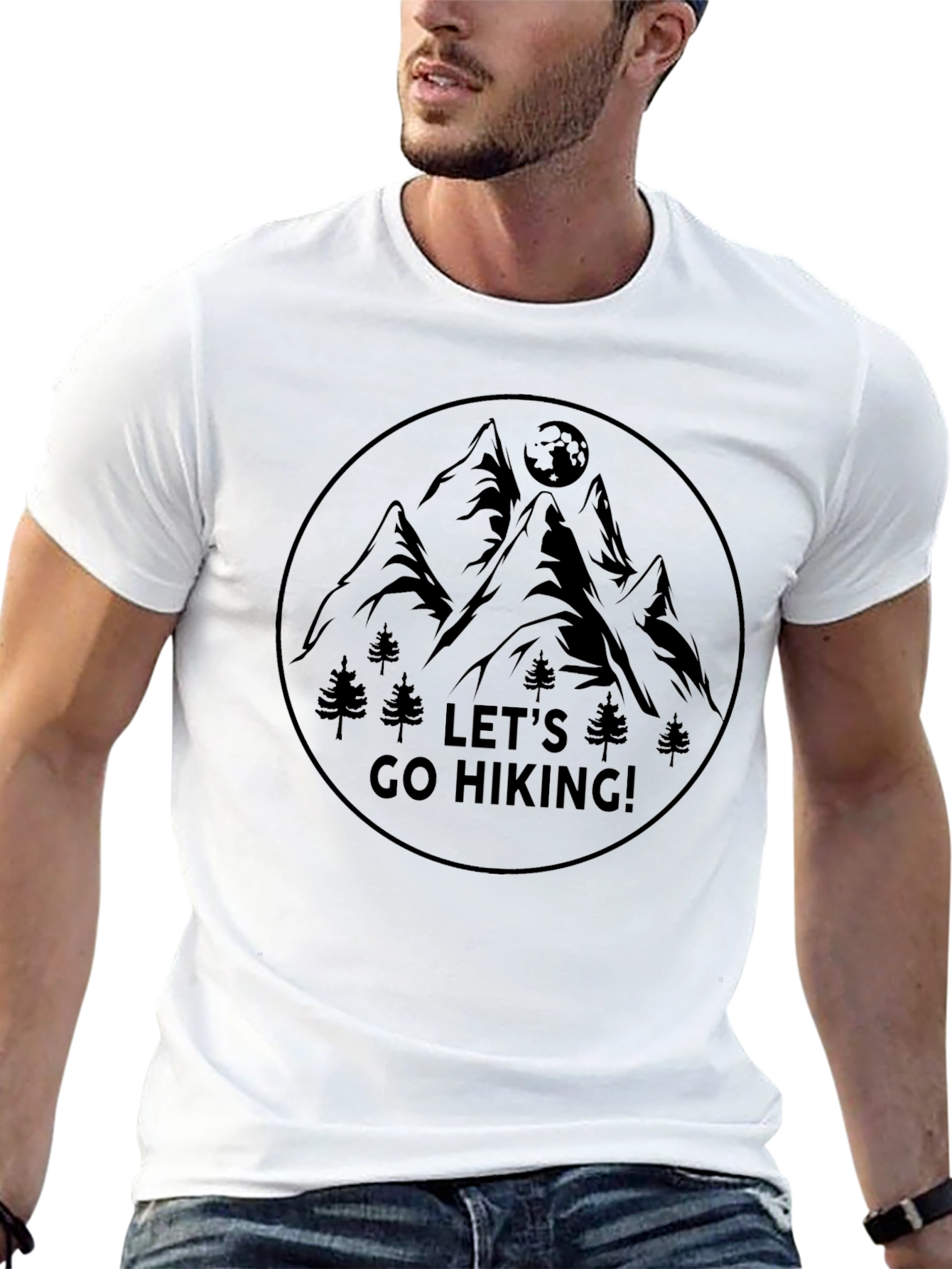 Lets Go Hiking T-Shirt - Mountain Adventure Tee