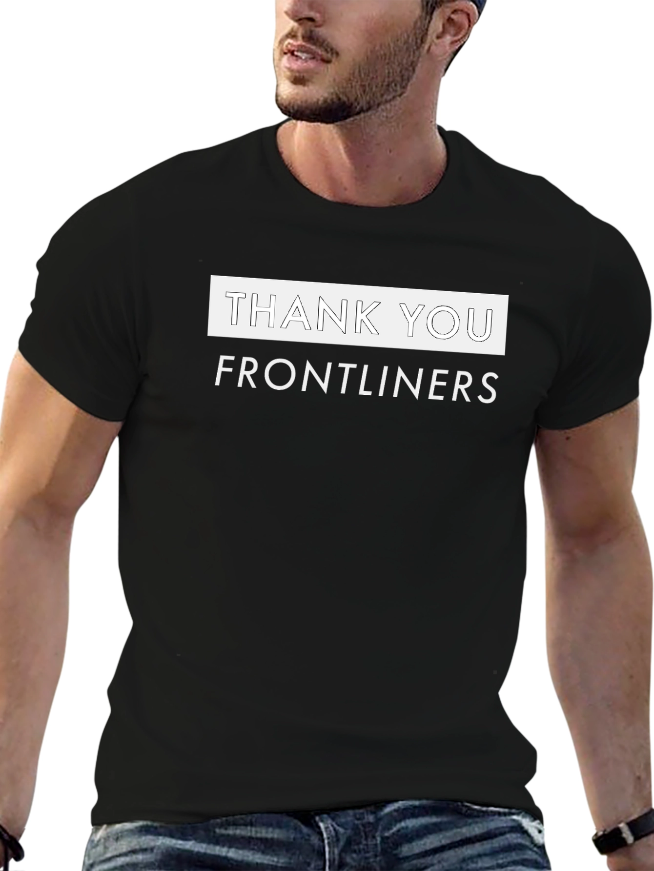Thank You Frontliners T-Shirt Black