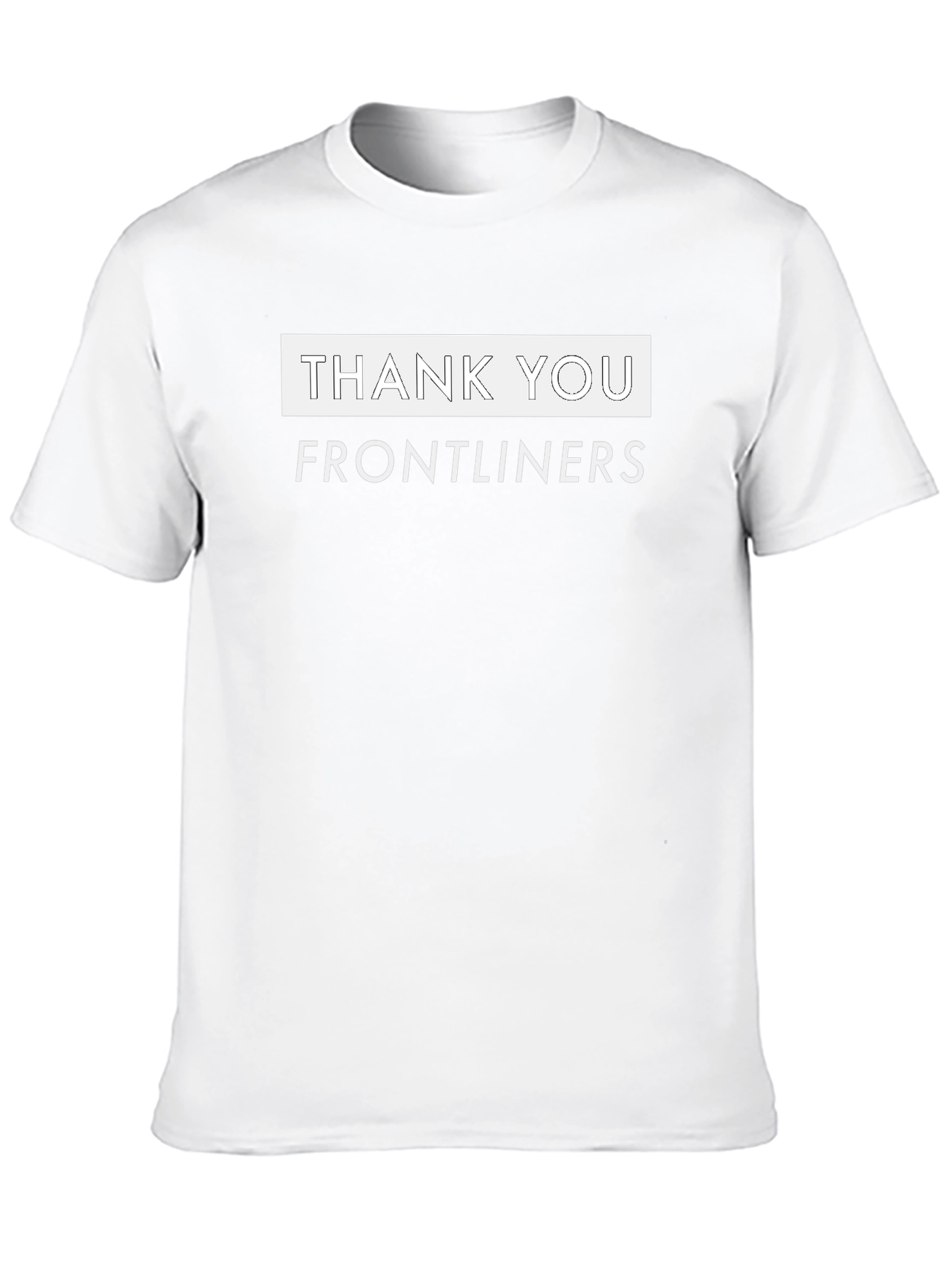 Thank You Frontliners T-Shirt Black