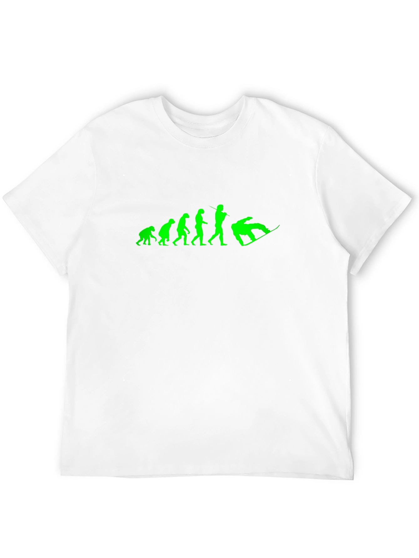 Evolution of Snowboarding Black Graphic Tee