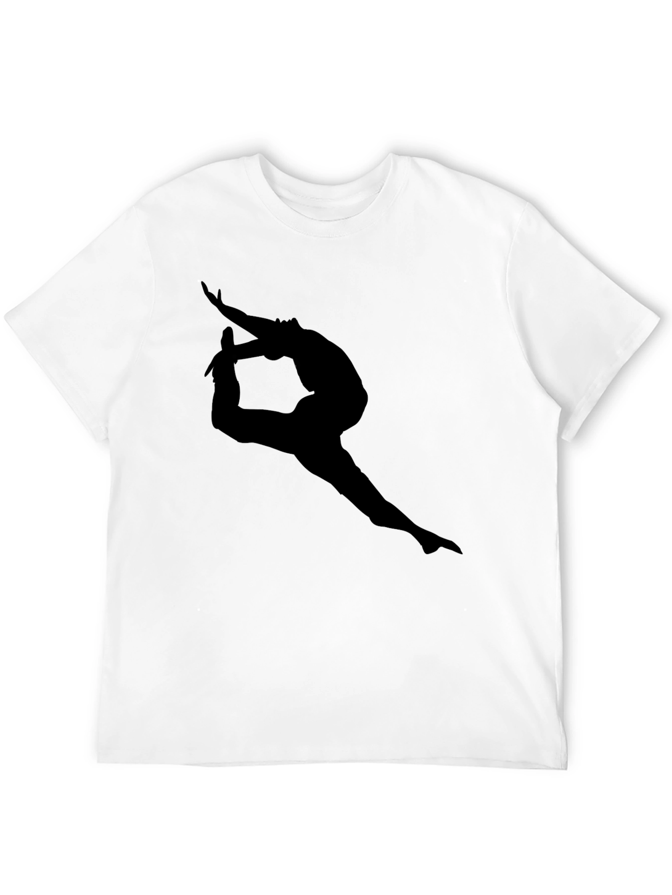 Black Yoga Silhouette T-Shirt
