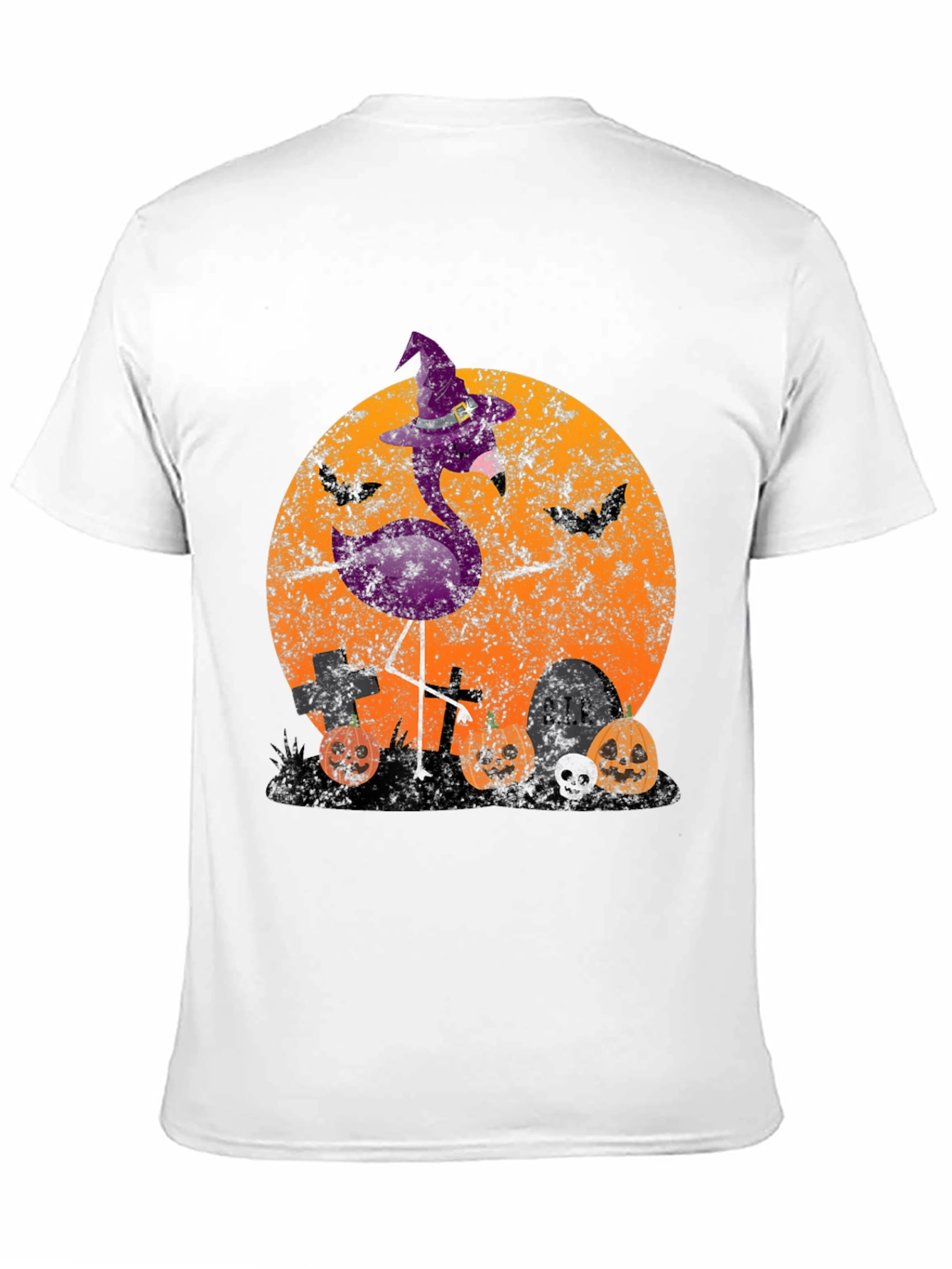 Halloween Flamingo Witch T-Shirt