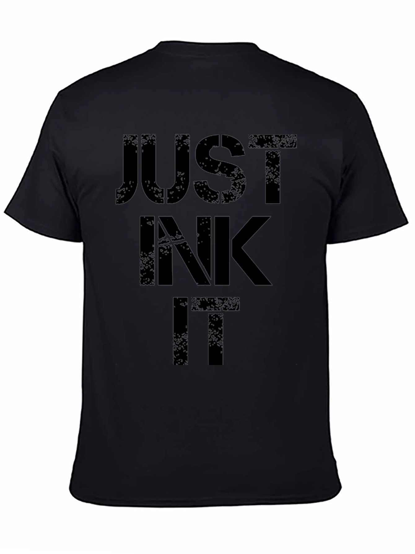 Just Ink It Mens Black Graphic Tee