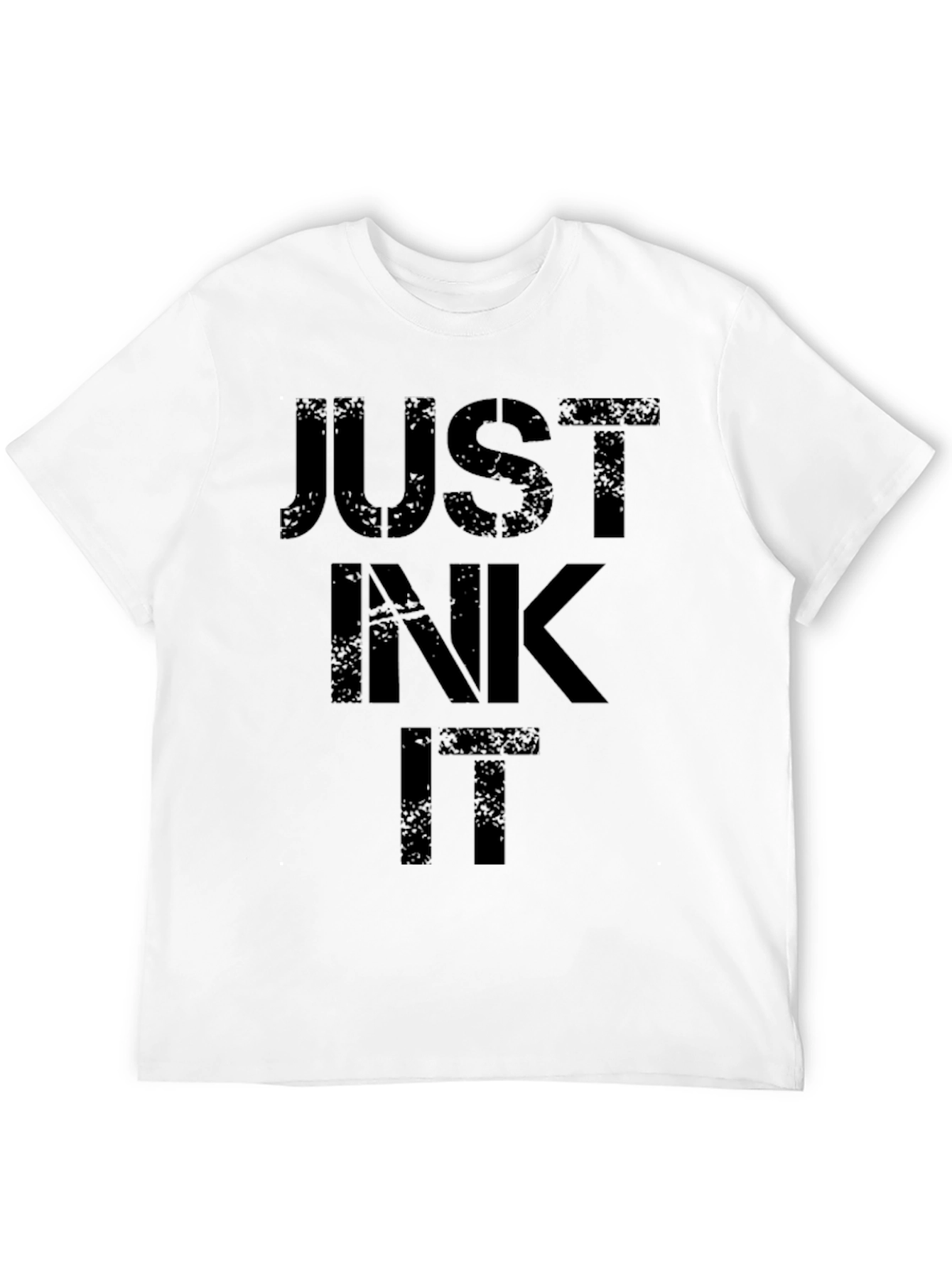 Just Ink It Mens Black Graphic Tee