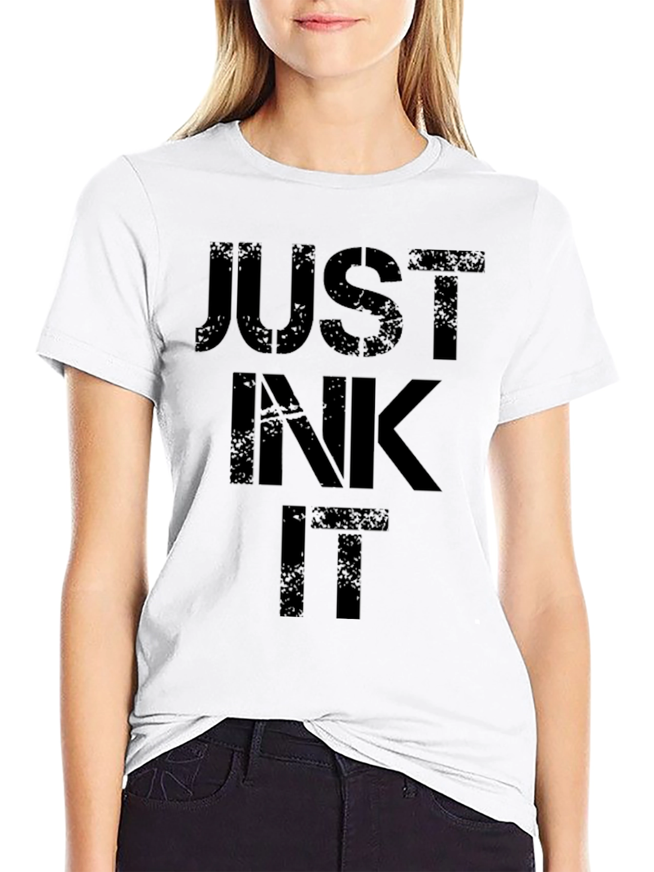 Just Ink It Mens Black Graphic Tee