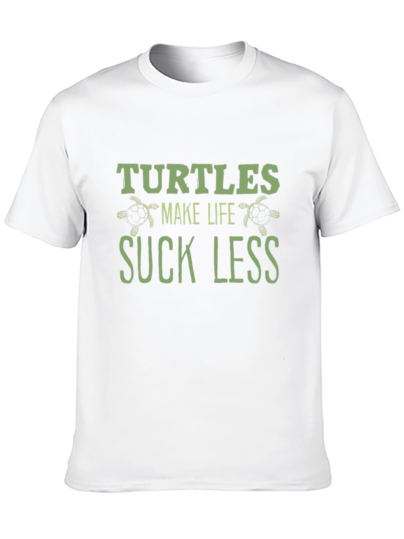 Turtles Make Life Suck Less Black T-Shirt