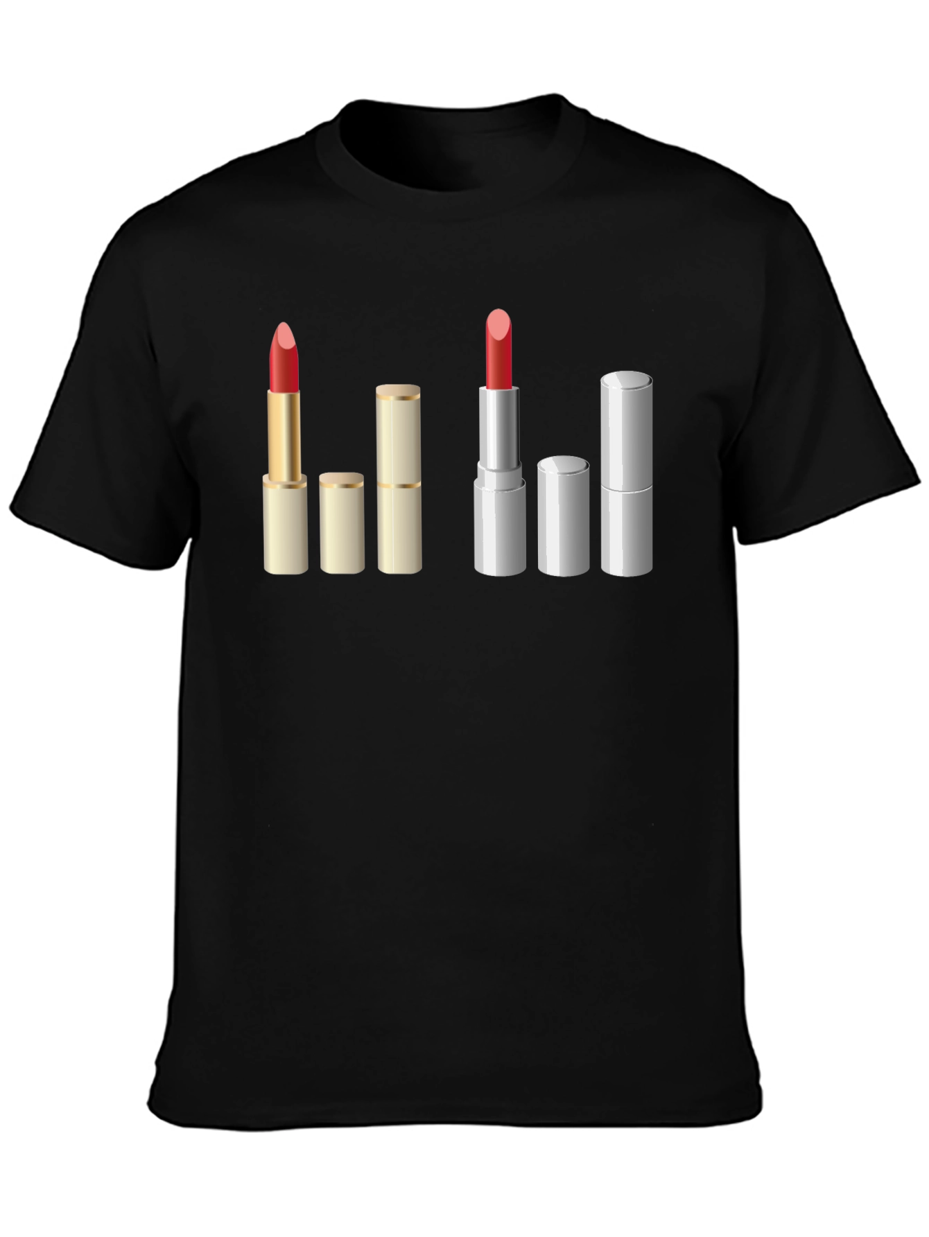 Lipstick Graphic T-Shirt - Unique Makeup Design