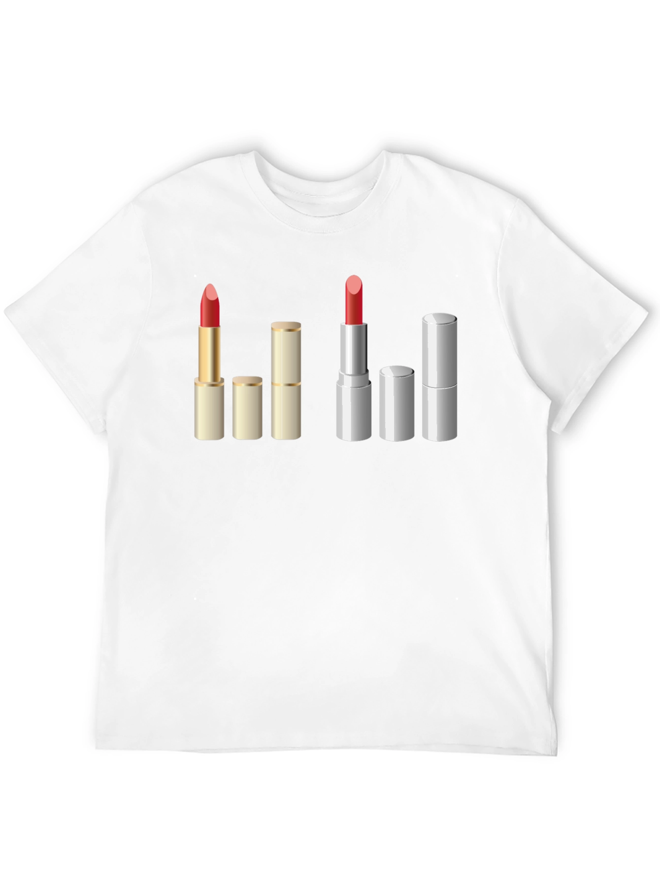 Lipstick Graphic T-Shirt - Unique Makeup Design