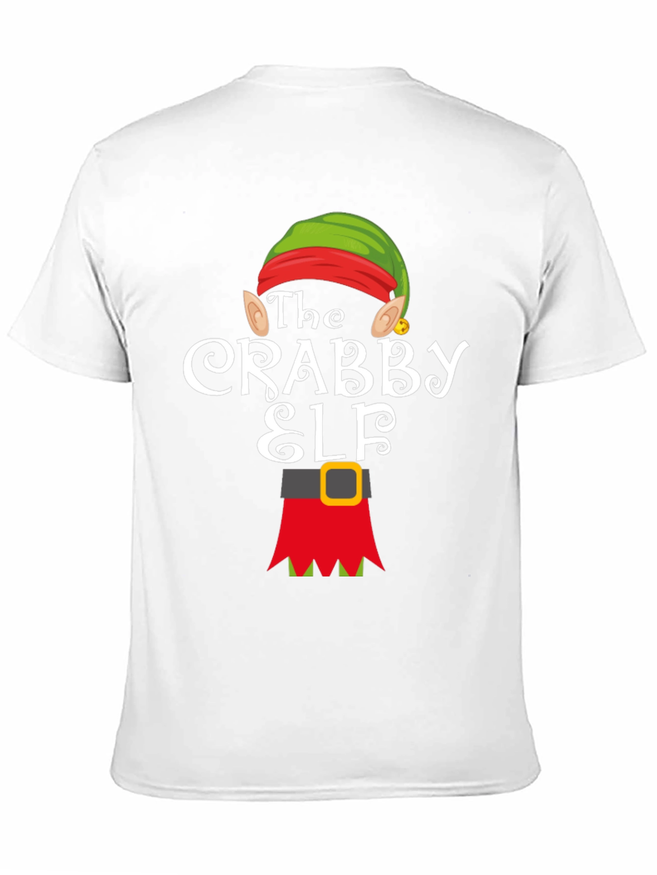 The Crabby Elf Funny Christmas Graphic T-Shirt