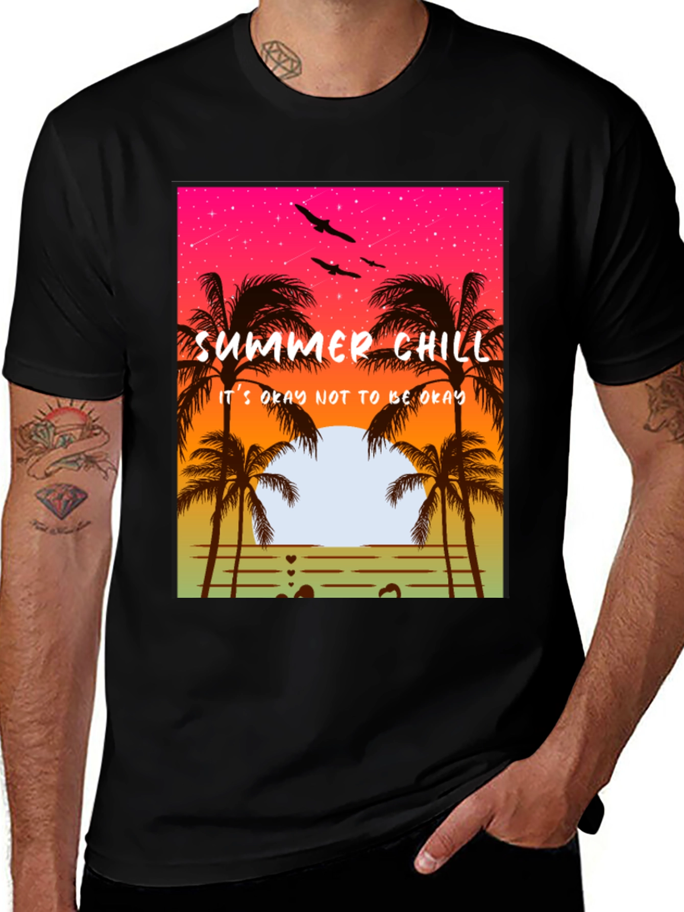 Summer Chill T-Shirt - Relaxed Beach Vibes