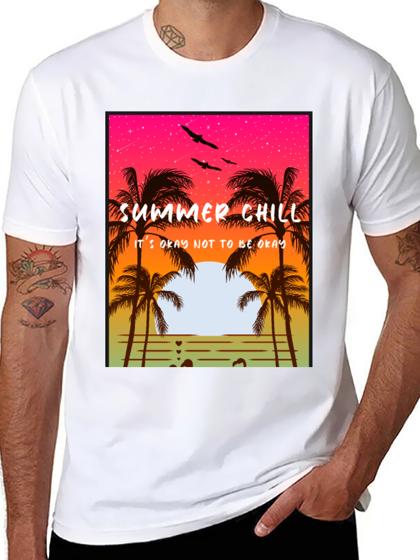 Summer Chill T-Shirt - Relaxed Beach Vibes