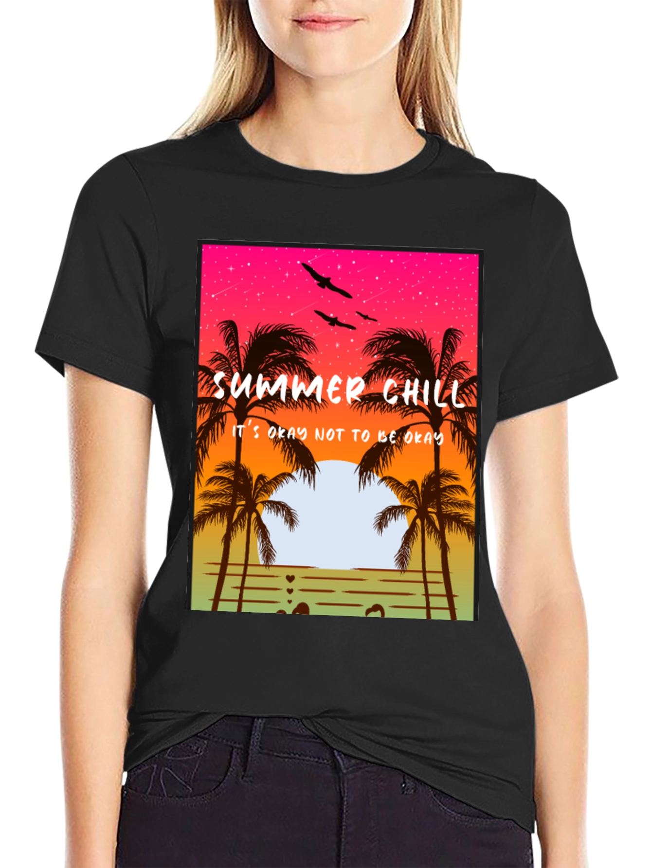 Summer Chill T-Shirt - Relaxed Beach Vibes