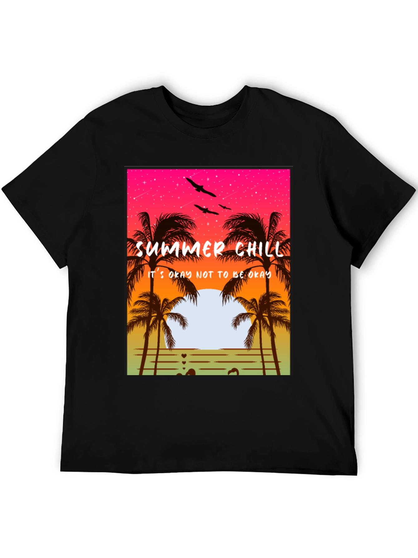 Summer Chill T-Shirt - Relaxed Beach Vibes