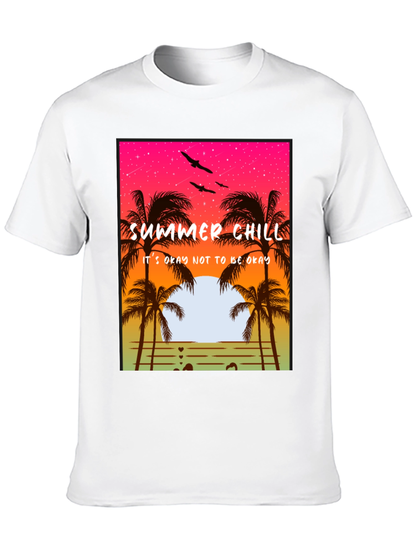Summer Chill T-Shirt - Relaxed Beach Vibes