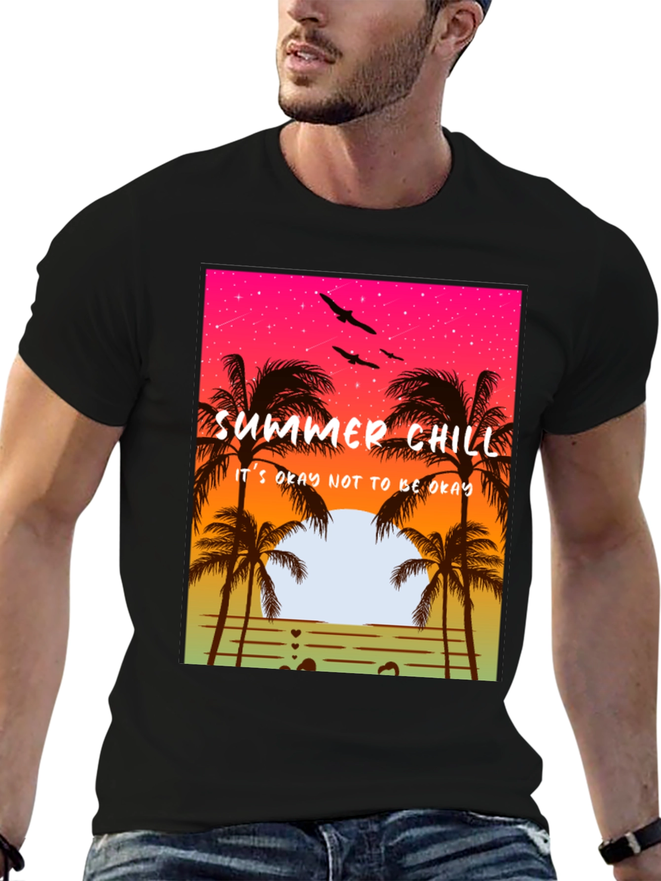Summer Chill T-Shirt - Relaxed Beach Vibes