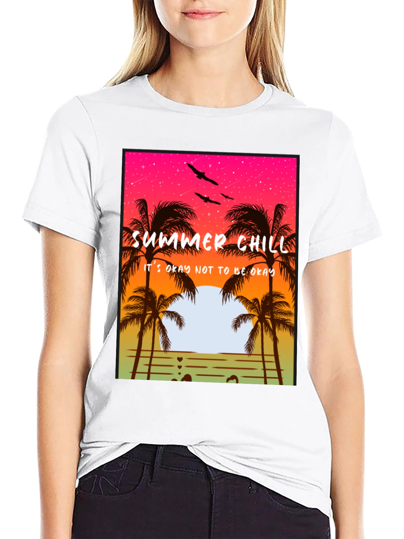 Summer Chill T-Shirt - Relaxed Beach Vibes