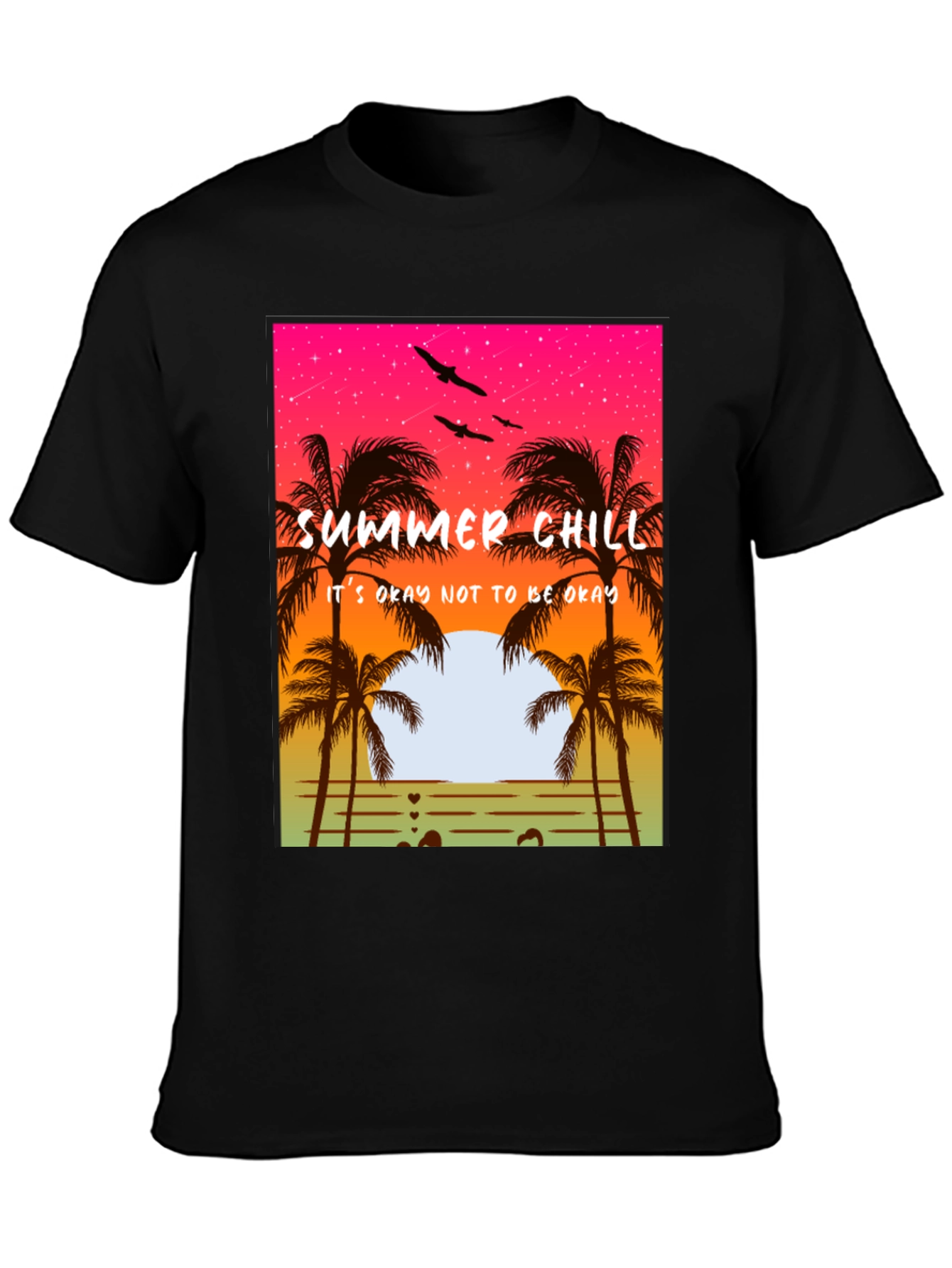 Summer Chill T-Shirt - Relaxed Beach Vibes