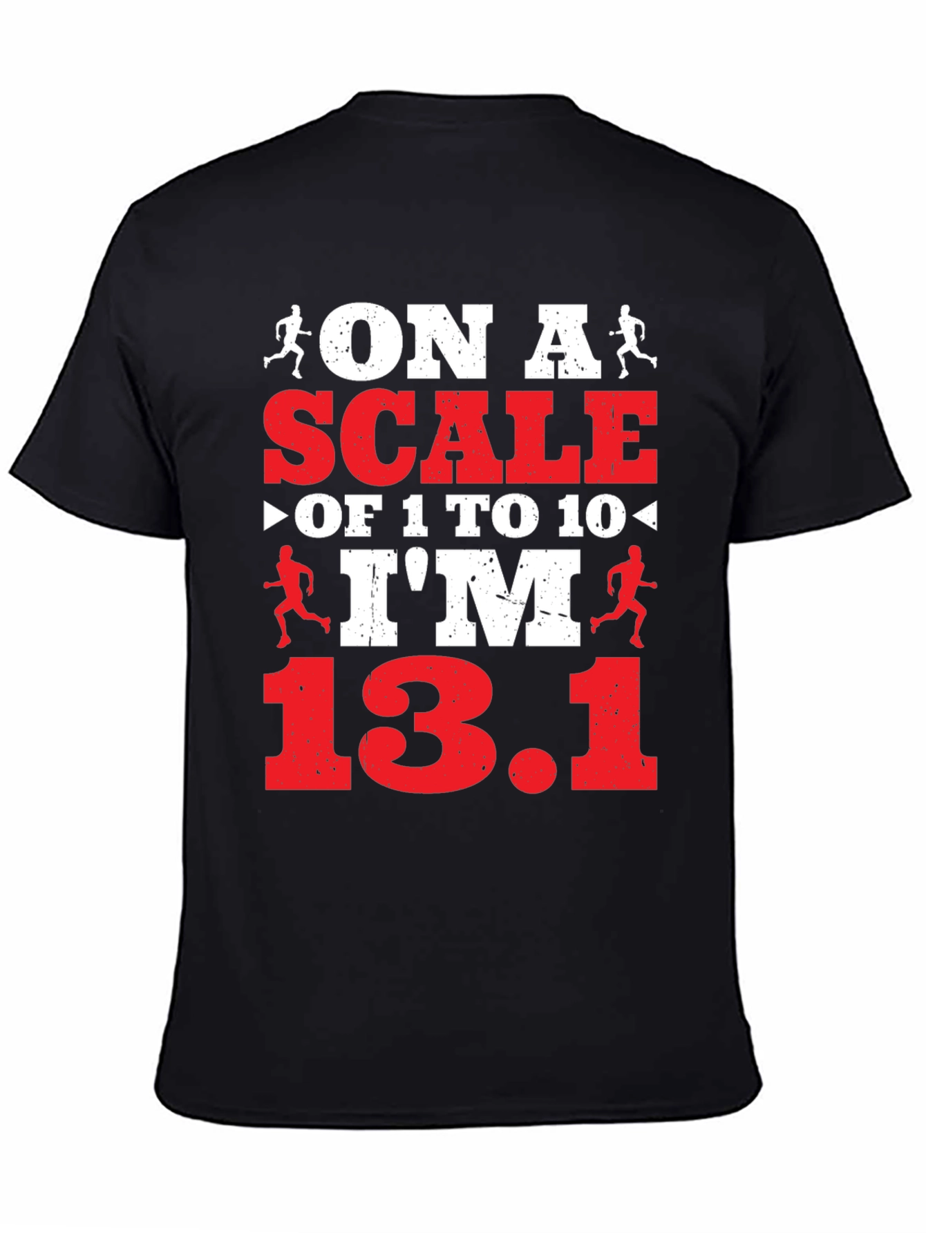 On a Scale Funny Running T-Shirt