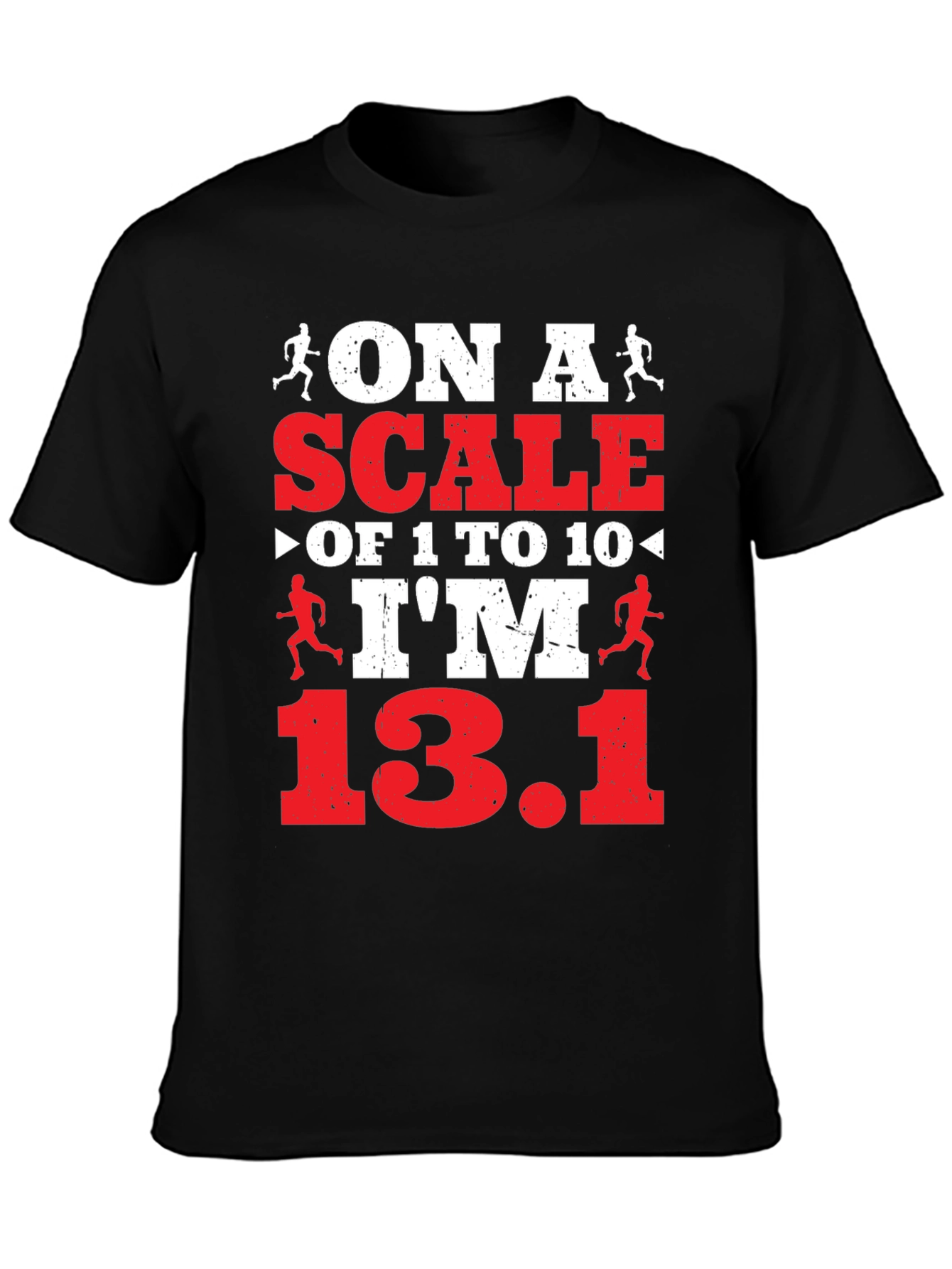 On a Scale Funny Running T-Shirt