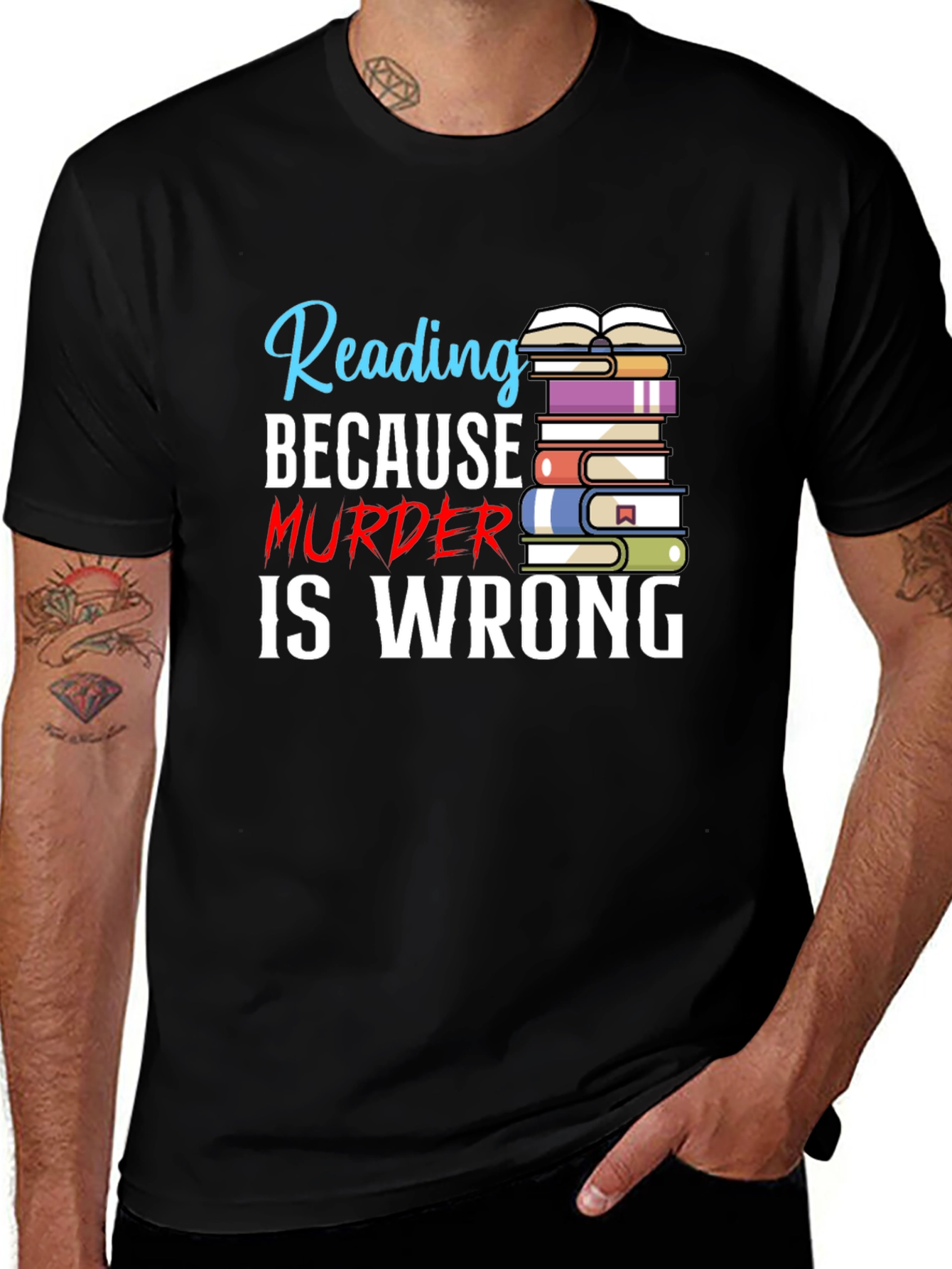 Reading Because Murder Is Wrong T-Shirt