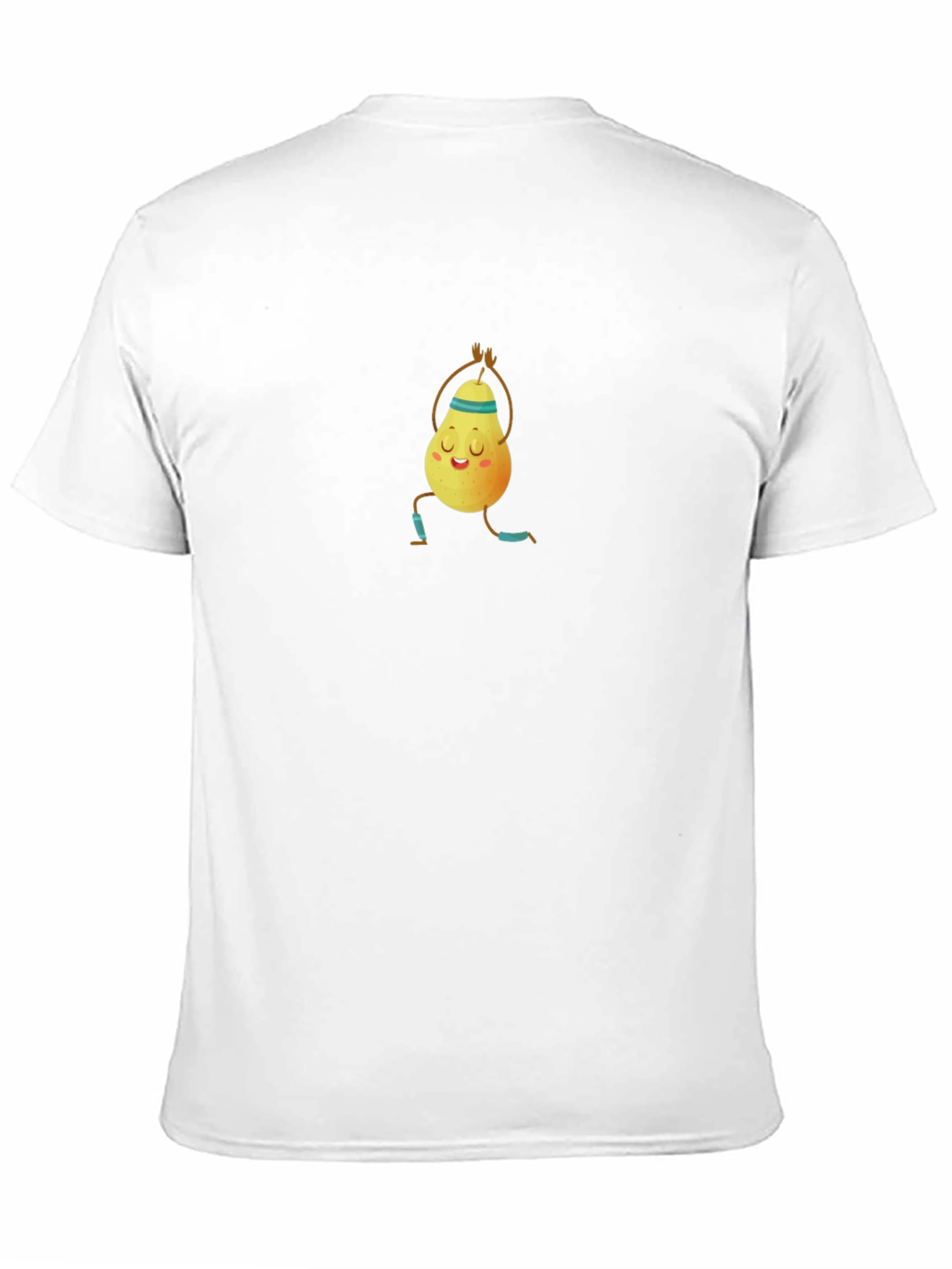 Yoga Pear Graphic Tee - Black Cotton T-Shirt