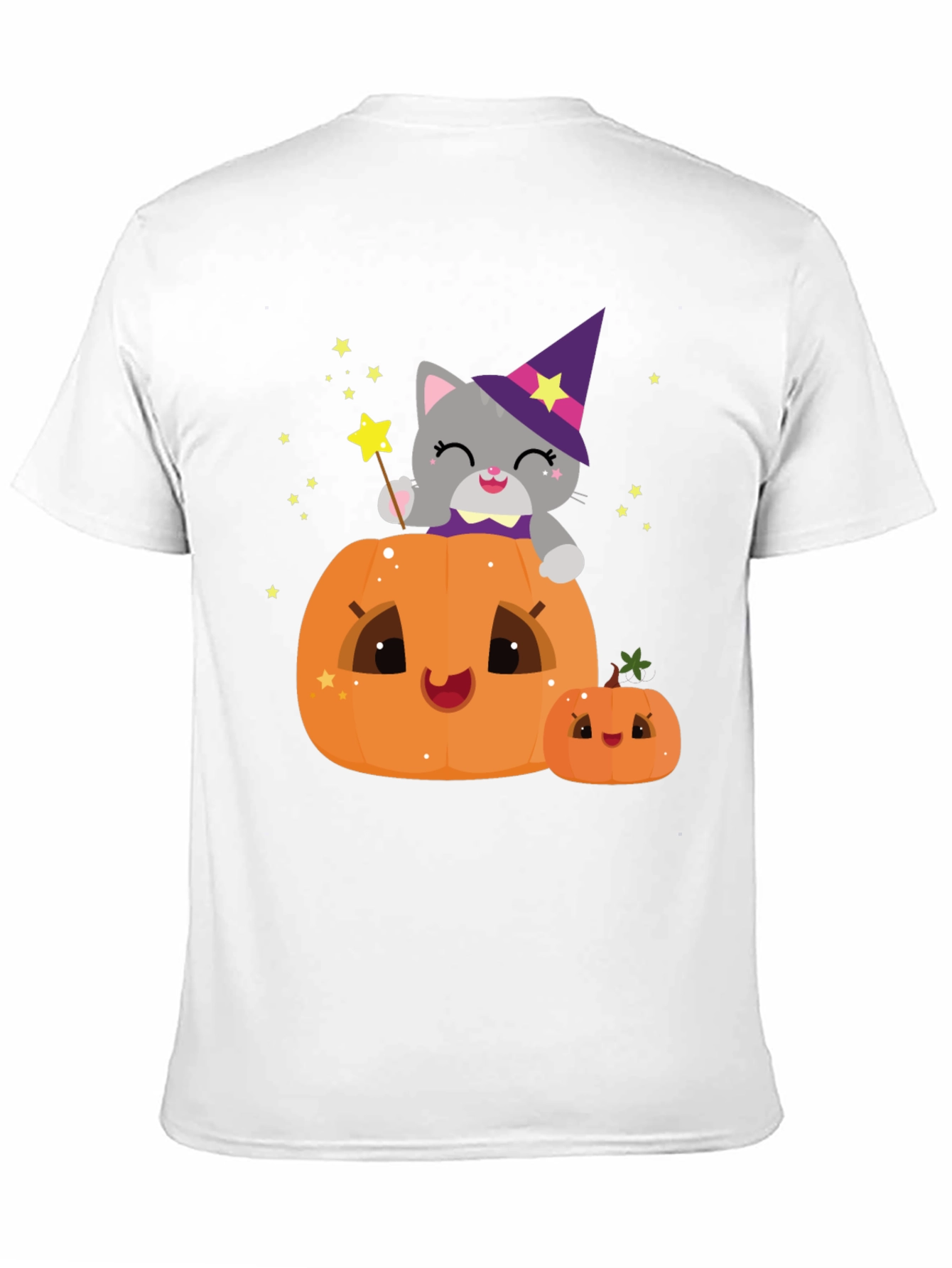 Halloween Cat Pumpkin T-Shirt - Spooky Cute Tee