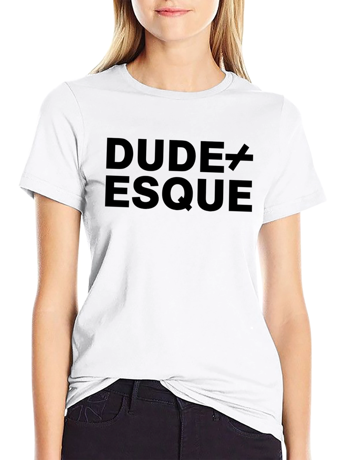 Dude-esque Black Graphic Tee