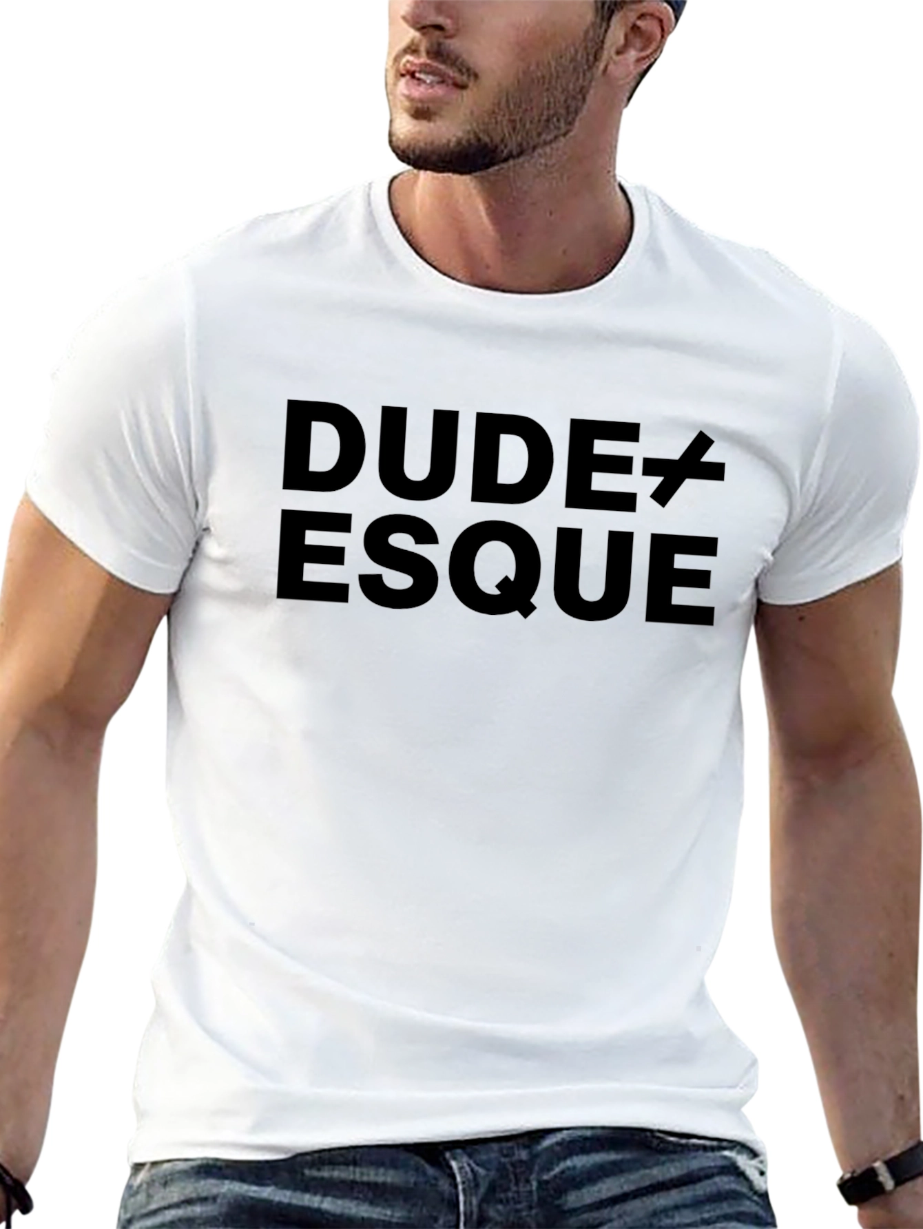 Dude-esque Black Graphic Tee
