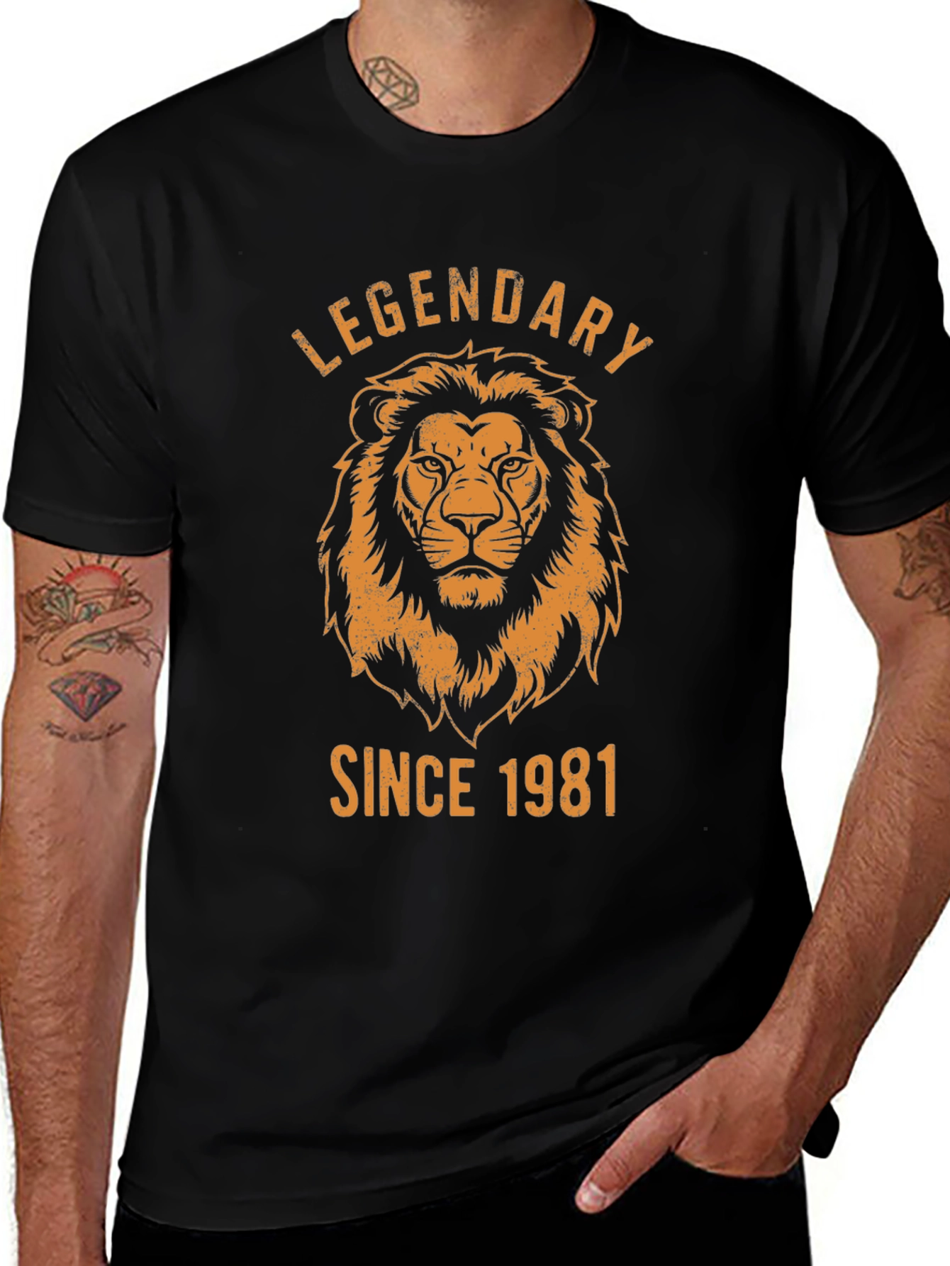 Legendary Since 1981 Lion Graphic T-Shirt
