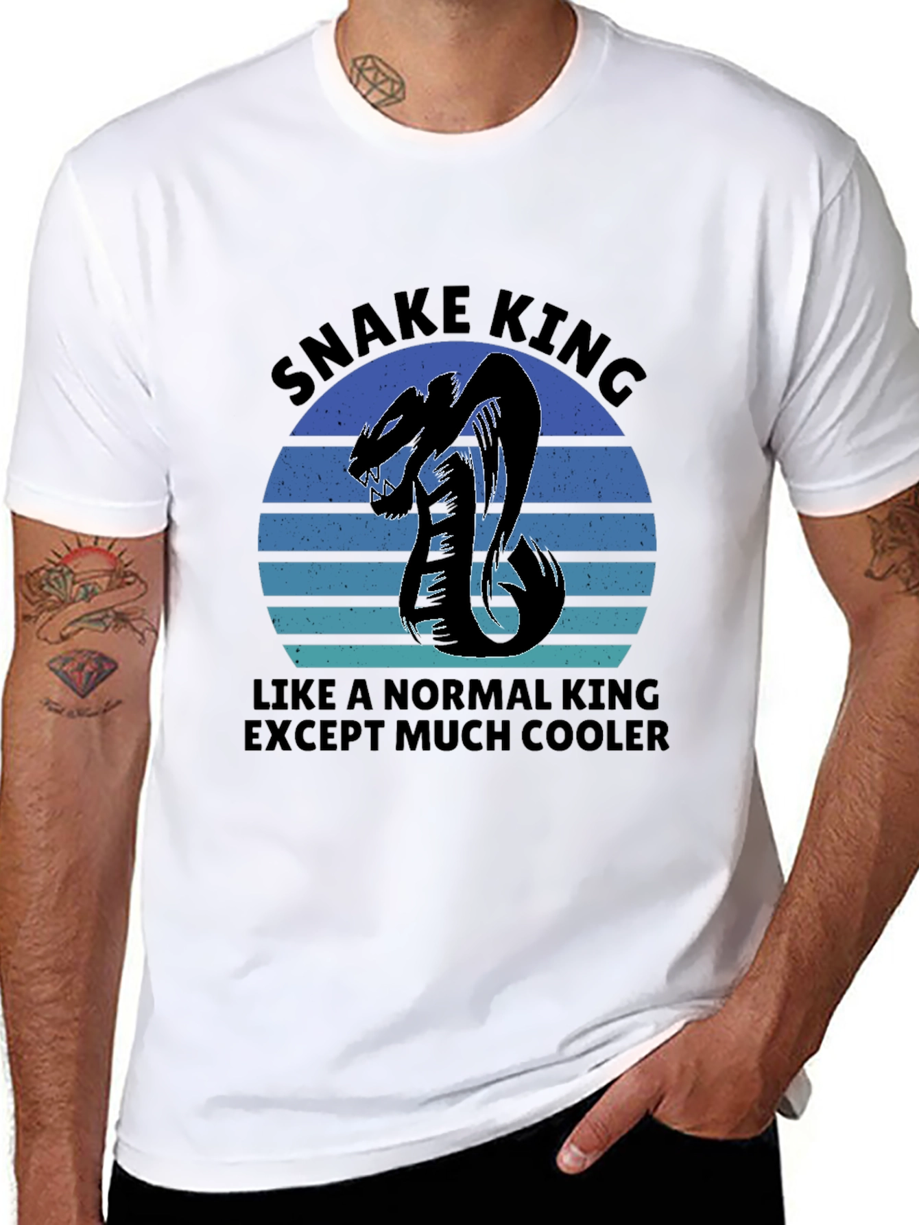 Snake King Cool Graphic Tee