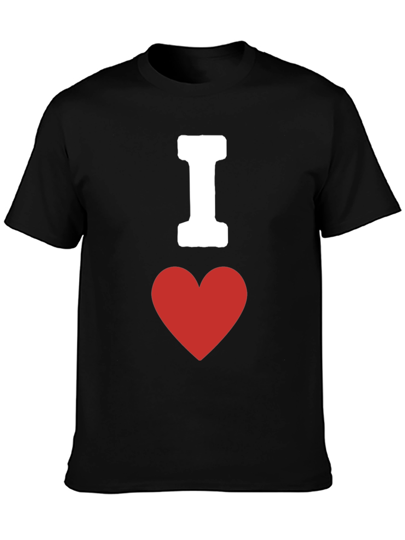 I Heart Love Graphic Tee - Black