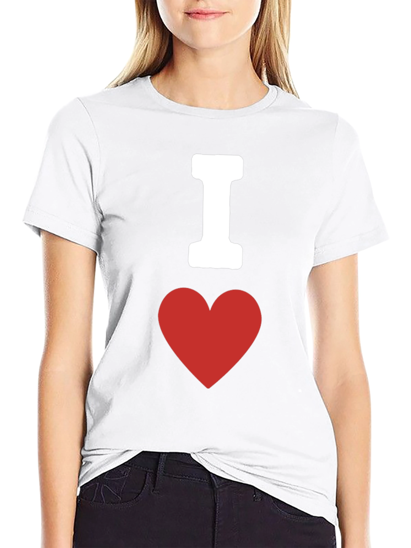 I Heart Love Graphic Tee - Black