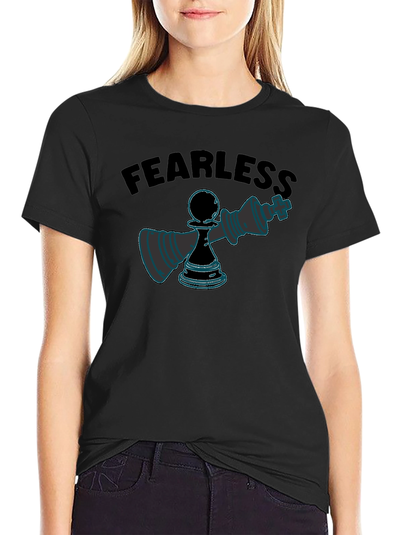 Fearless Chess T-Shirt - Pawn Takes King