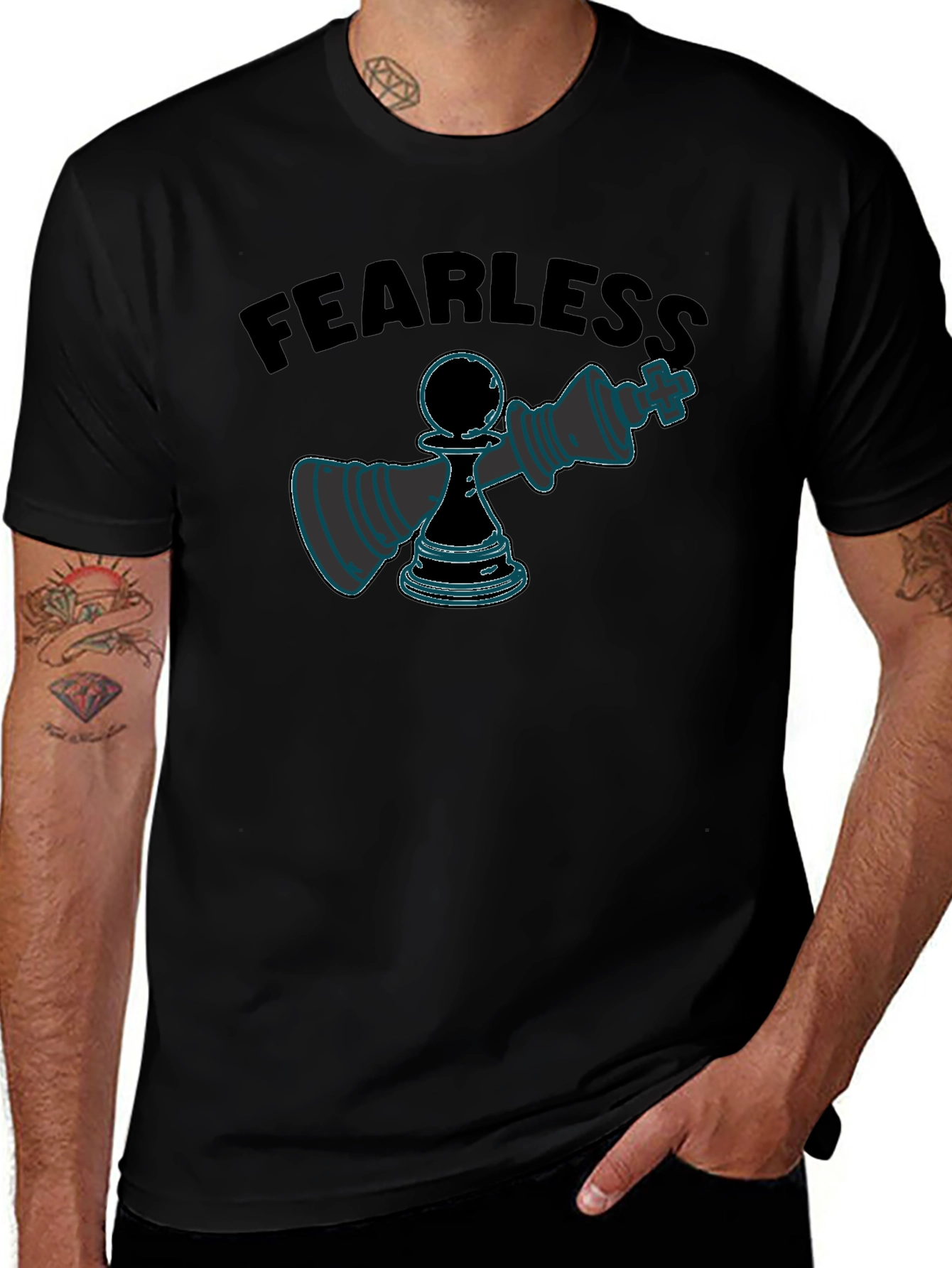 Fearless Chess T-Shirt - Pawn Takes King