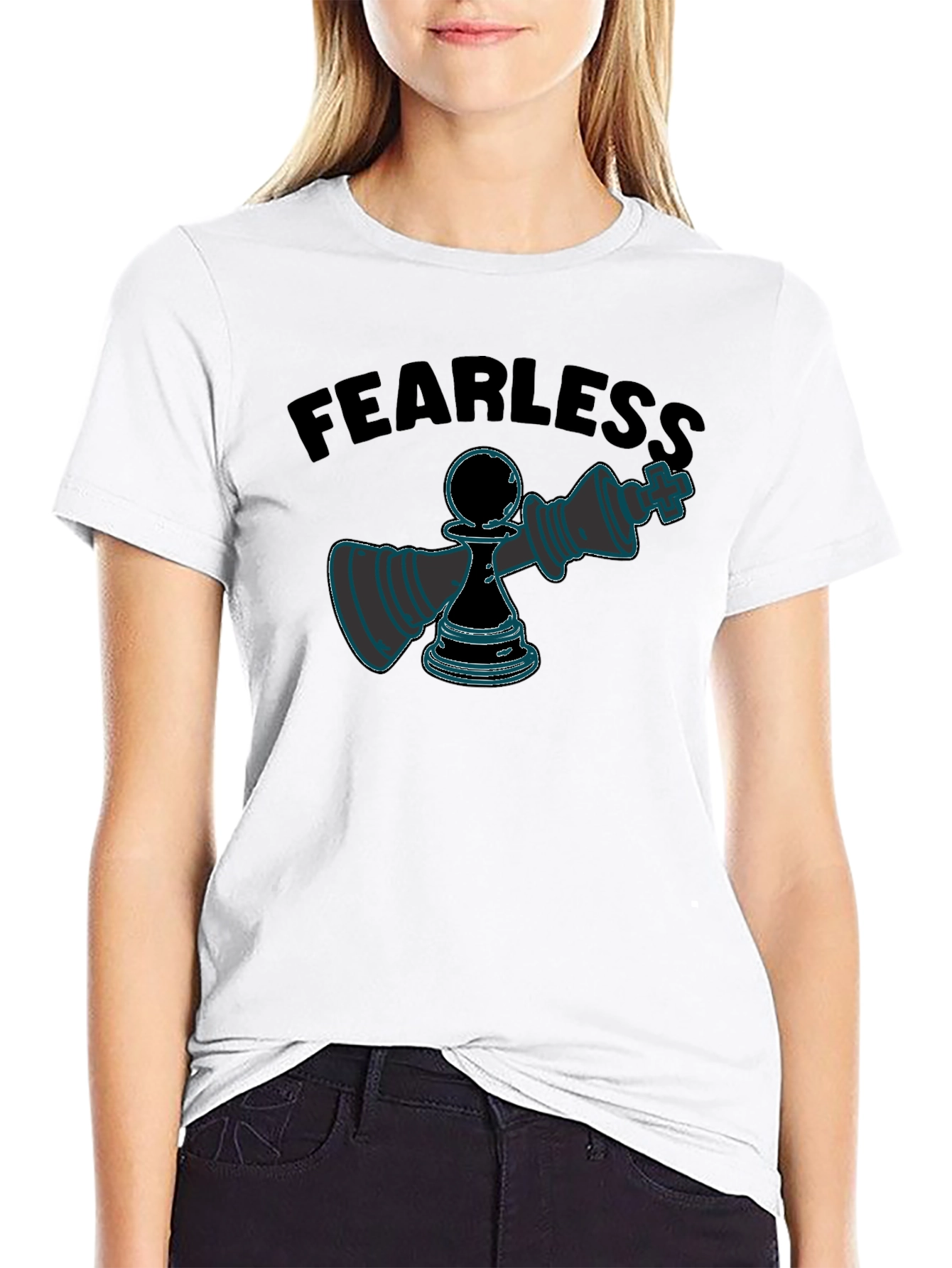 Fearless Chess T-Shirt - Pawn Takes King