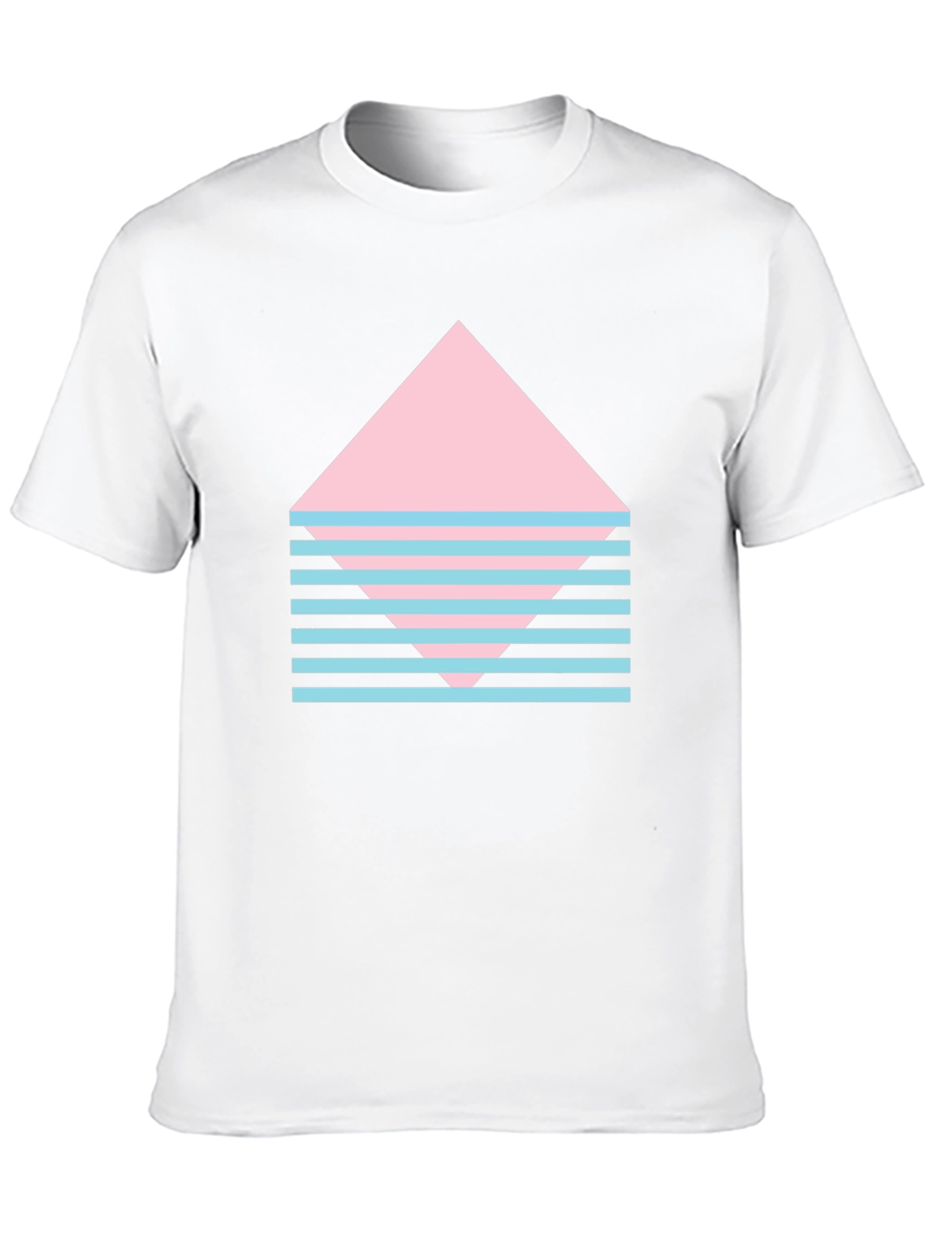 Retro Graphic Tee - Pink Diamond & Stripes