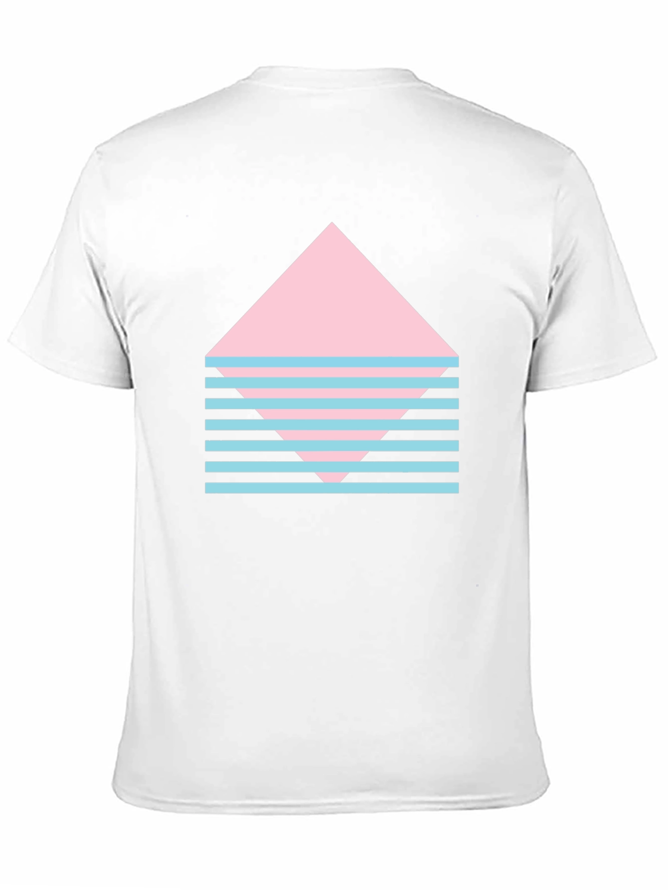 Retro Graphic Tee - Pink Diamond & Stripes