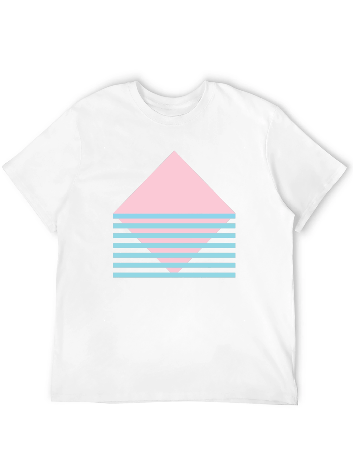 Retro Graphic Tee - Pink Diamond & Stripes
