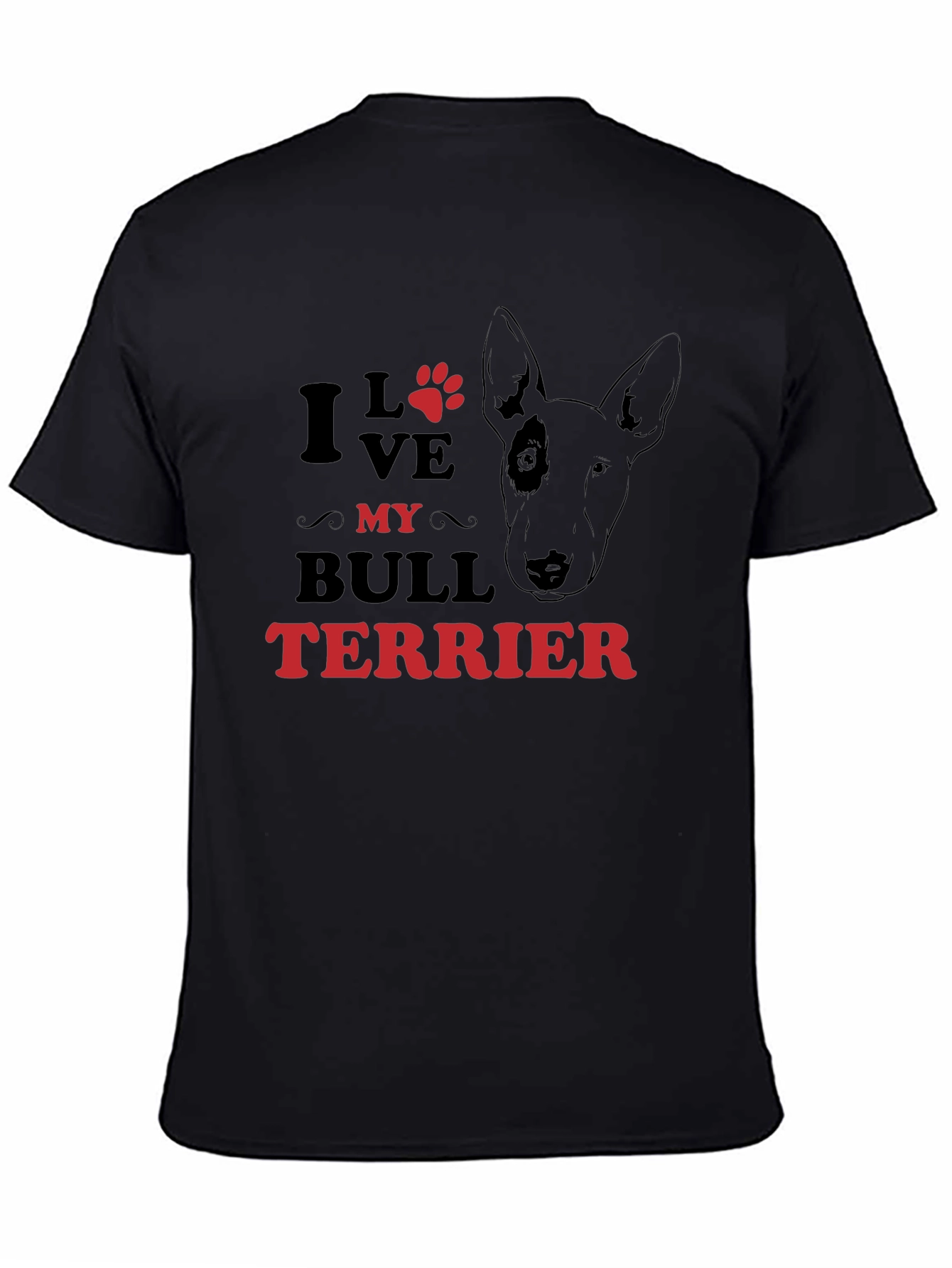 I Love My Bull Terrier Graphic Tee