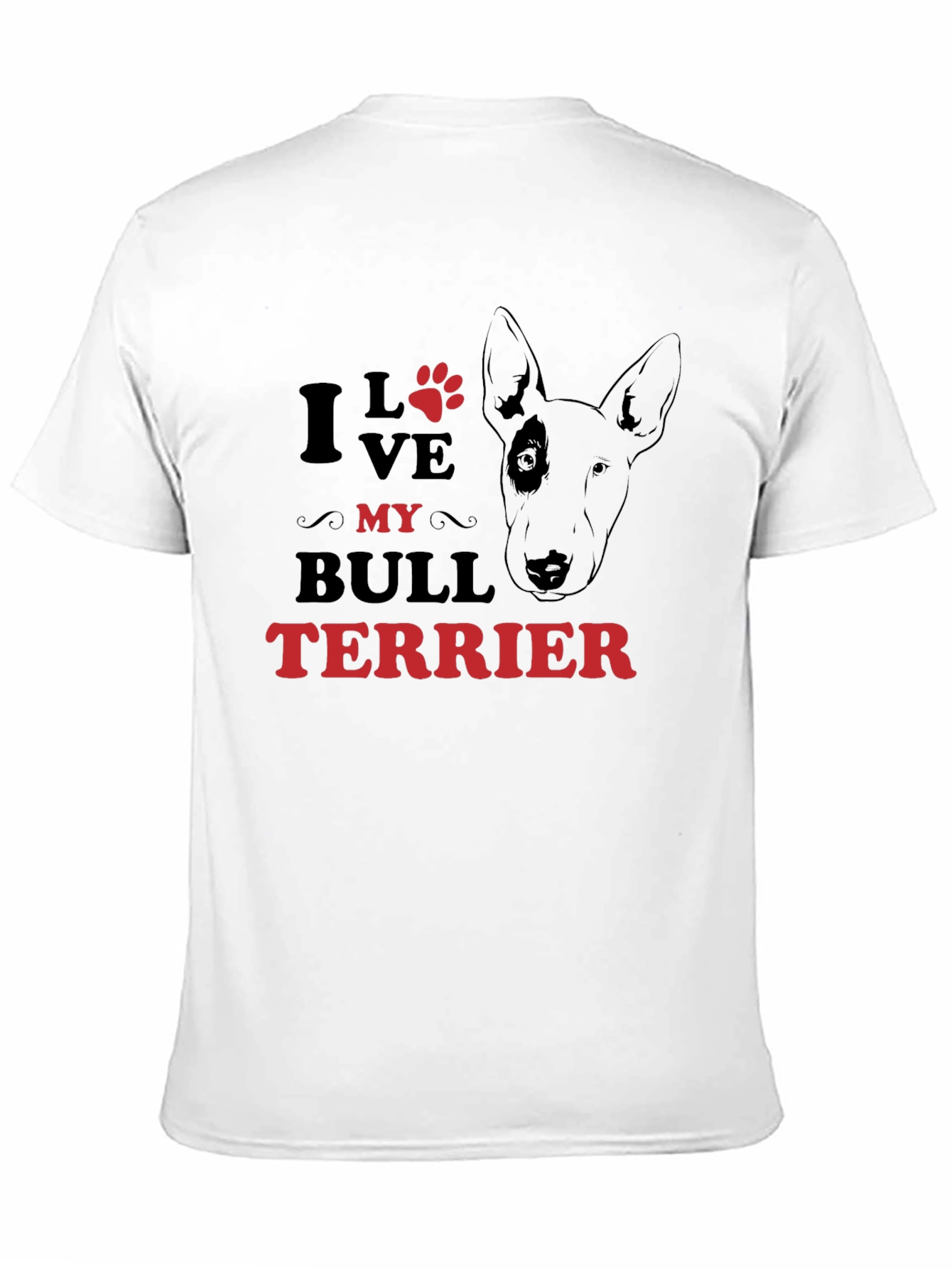 I Love My Bull Terrier Graphic Tee