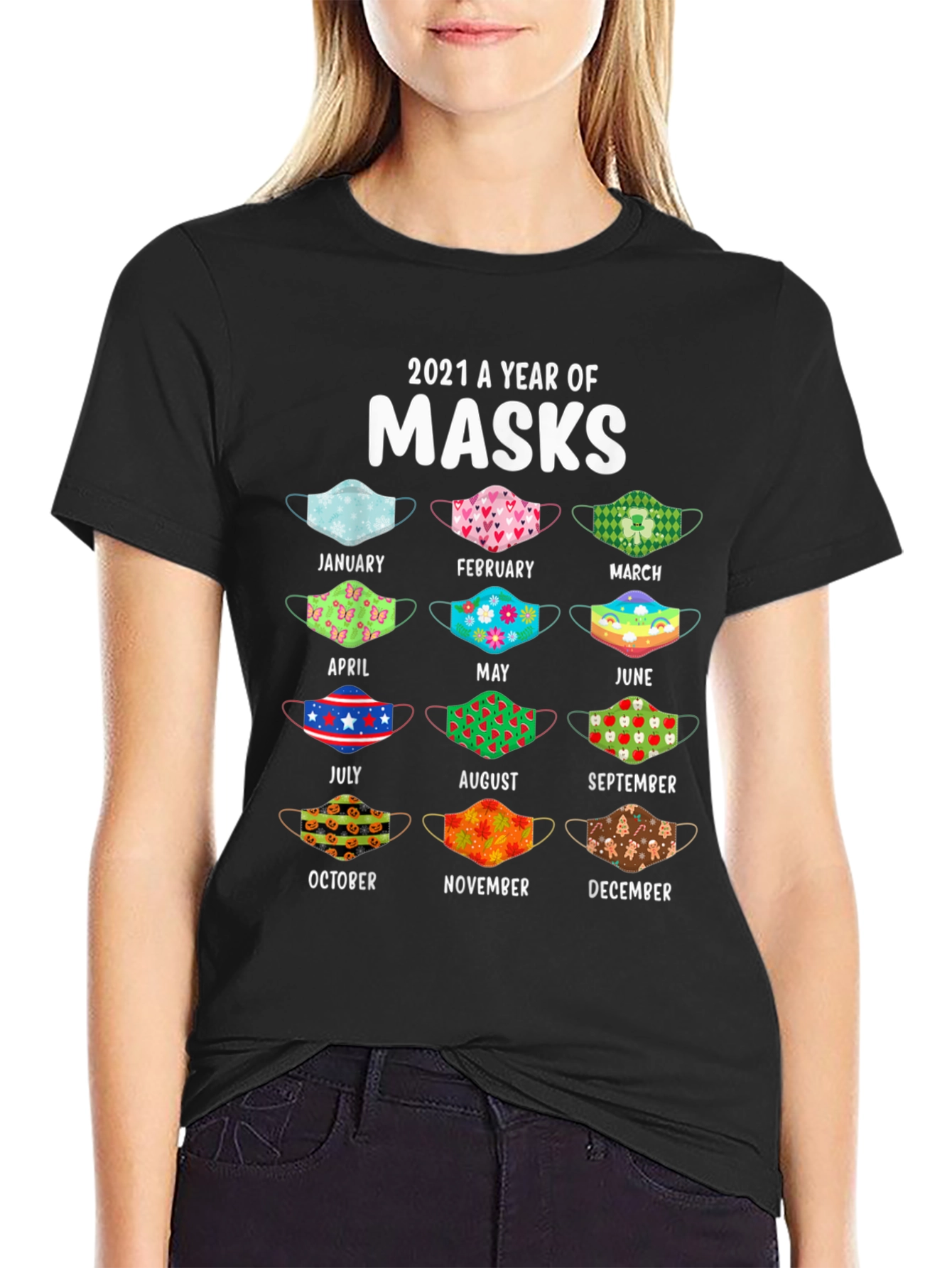2021 A Year Of Masks T-Shirt