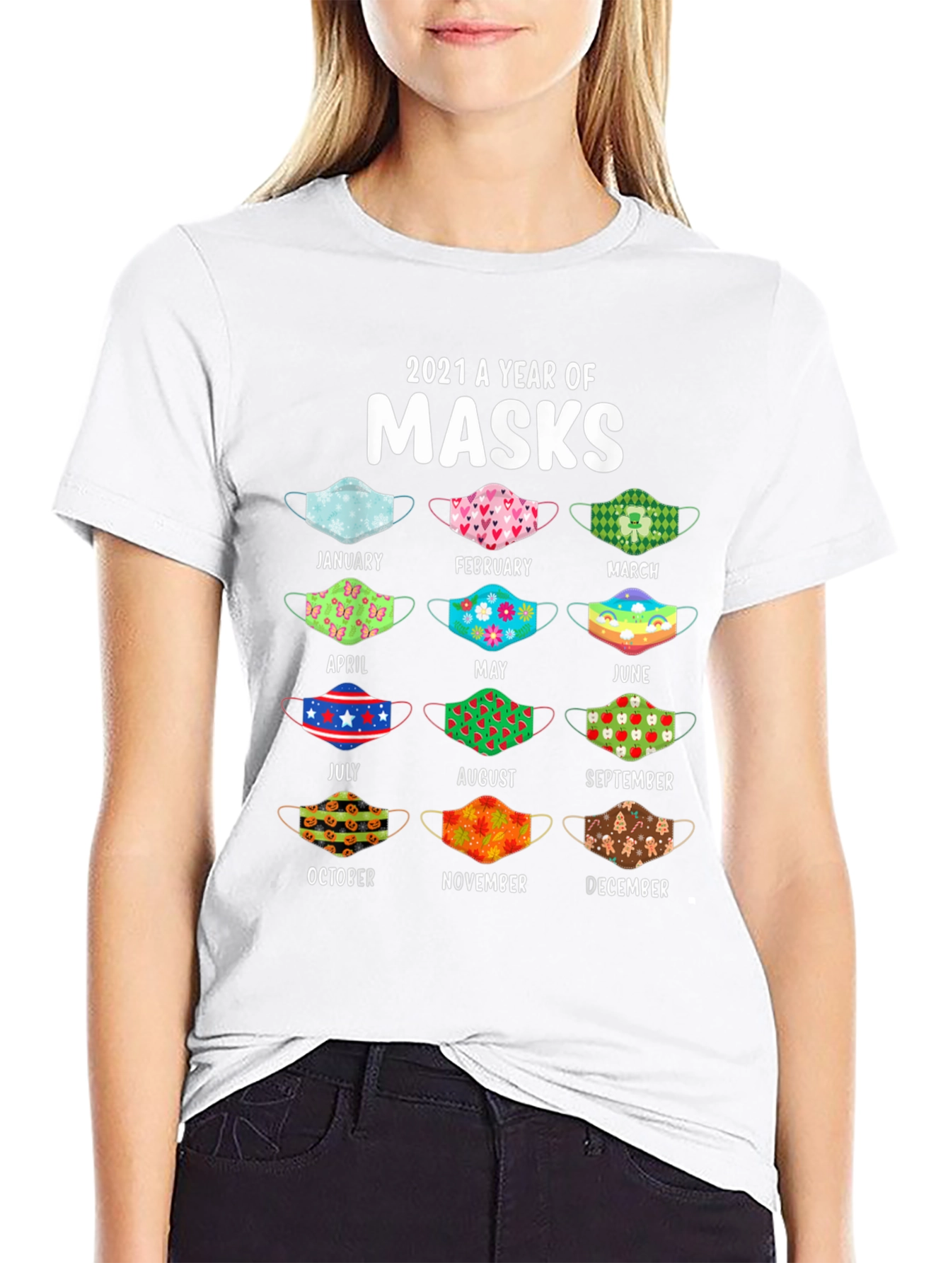 2021 A Year Of Masks T-Shirt