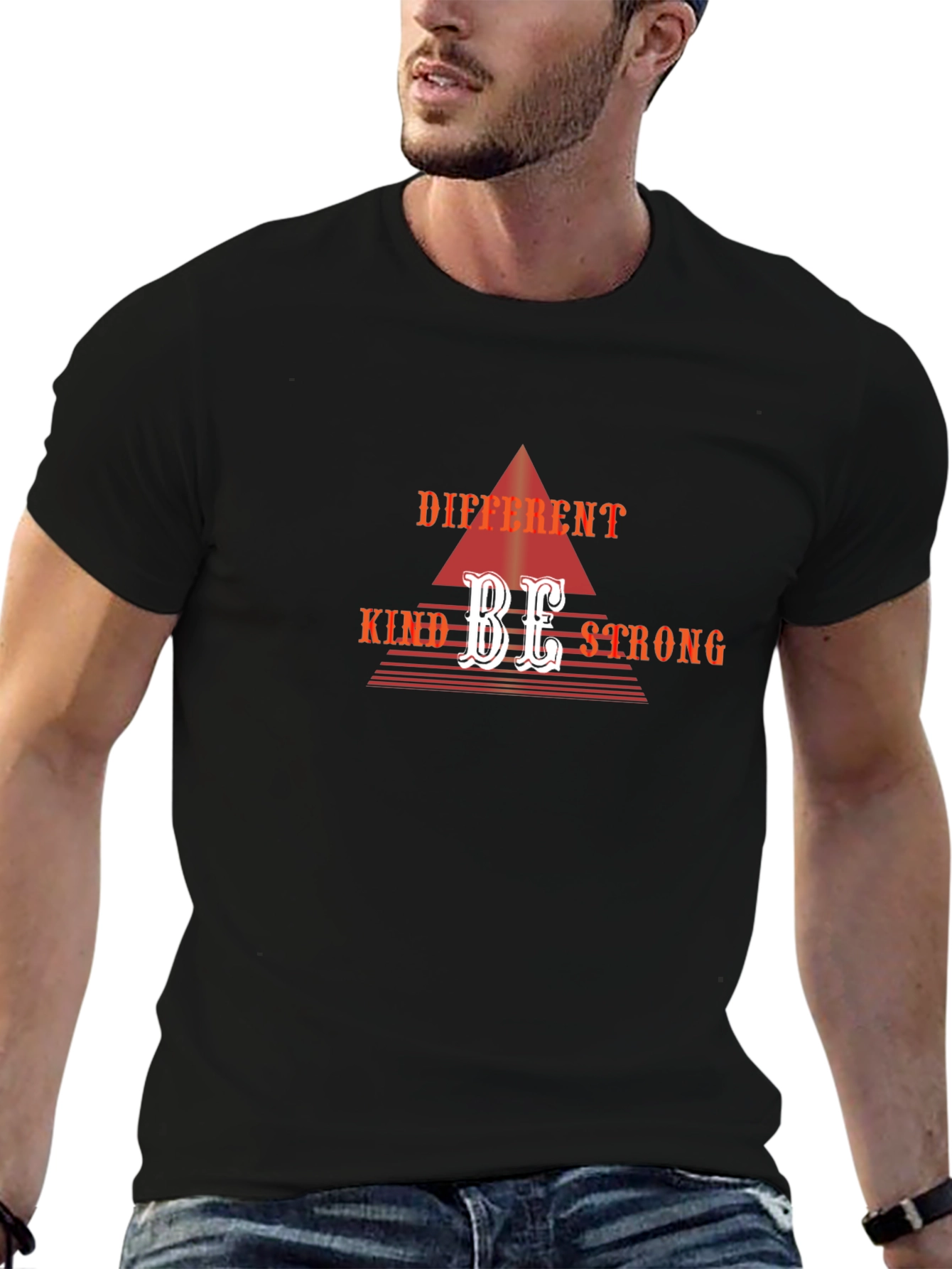 Different Kind Be Strong Graphic Tee - Black