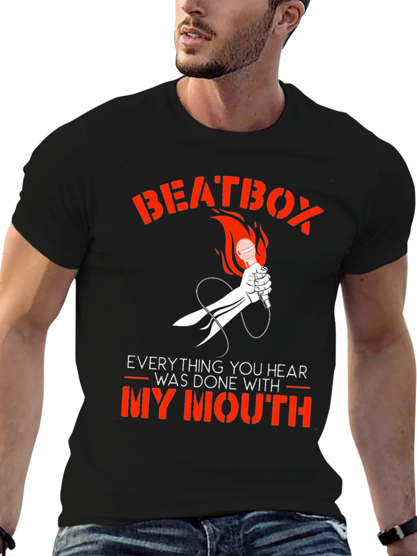 Beatbox Microphone Graphic T-Shirt