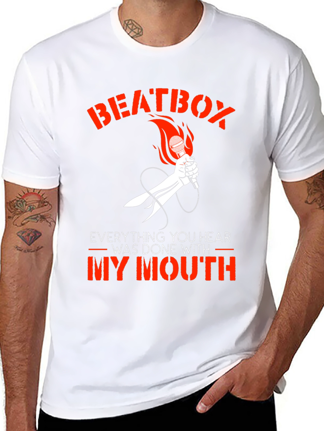 Beatbox Microphone Graphic T-Shirt