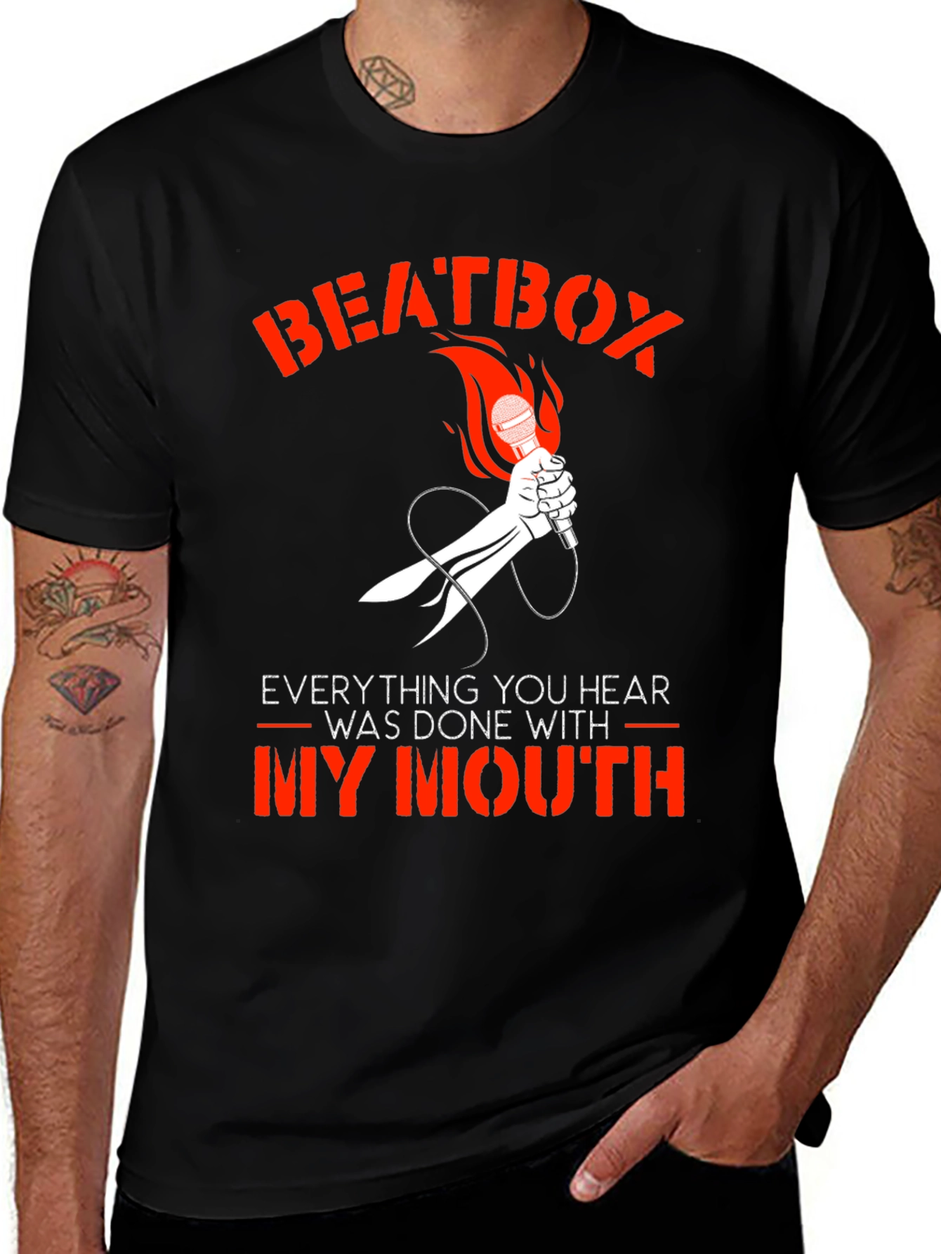 Beatbox Microphone Graphic T-Shirt